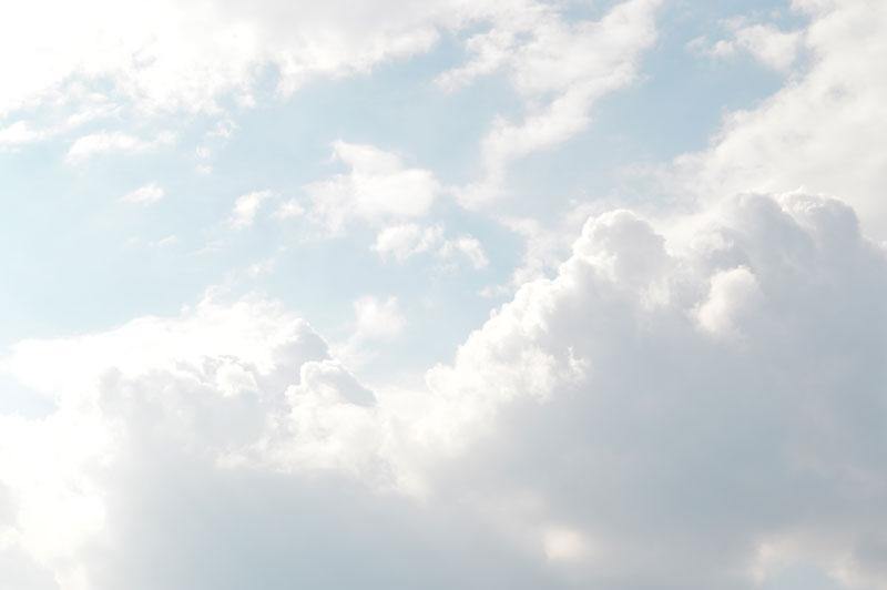 Soft White Clouds Mural Wallpaper