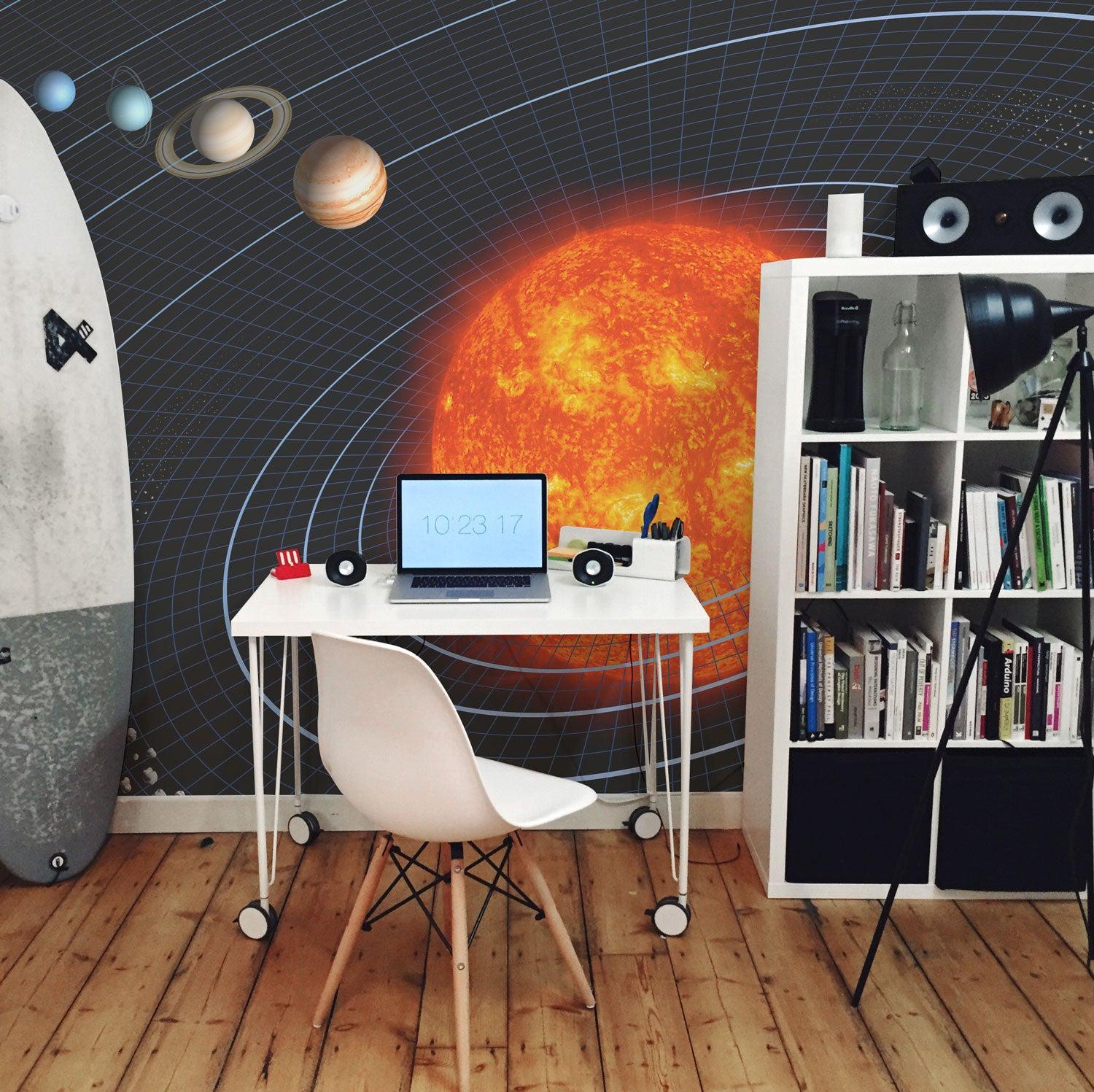 Solar System 2 Wall Mural-Wall Mural-Eazywallz