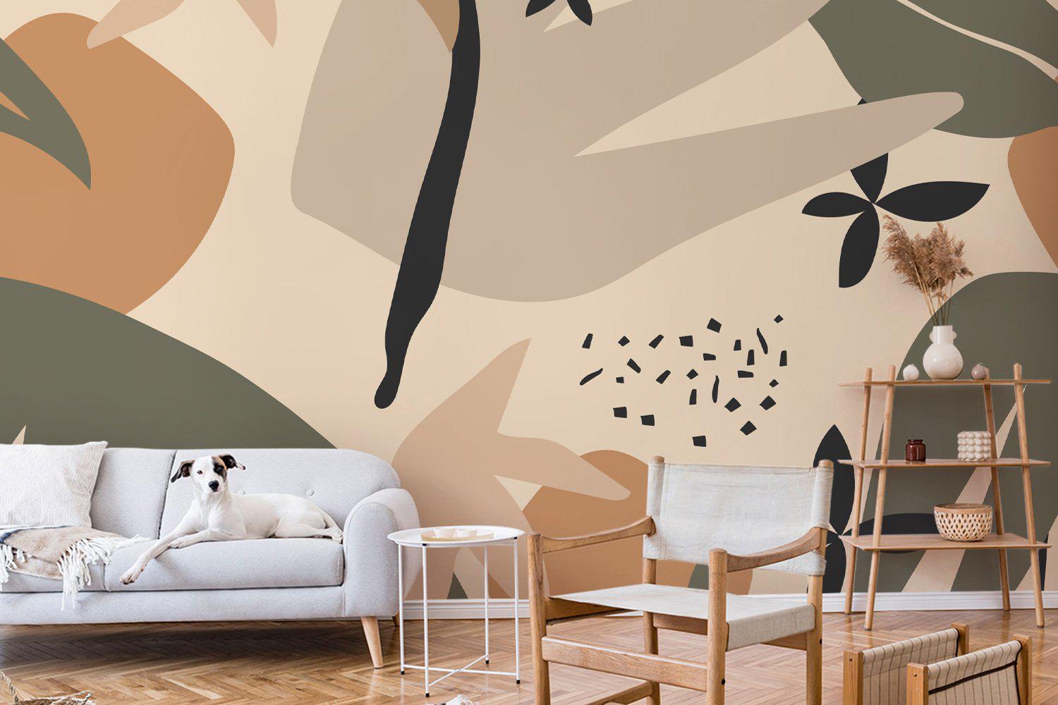Southern Abstract Jungle Wall Mural-Wall Mural-Eazywallz