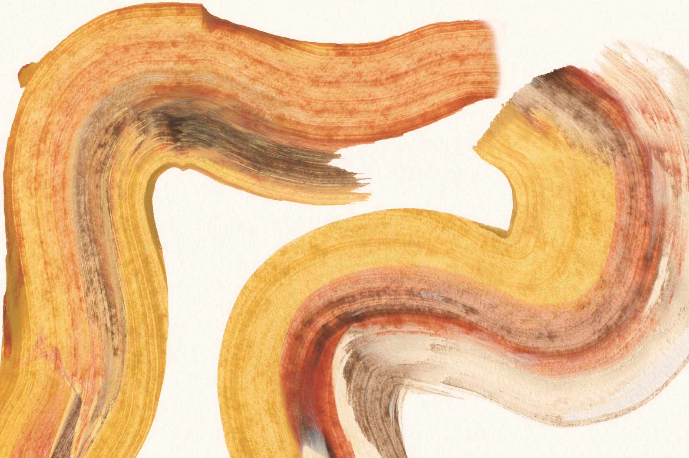 Southern Sunrise Paint Brush Wall Mural-Wall Mural-Eazywallz