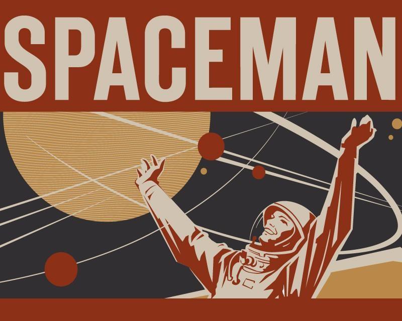 Spaceman Wall Mural-Wall Mural-Eazywallz