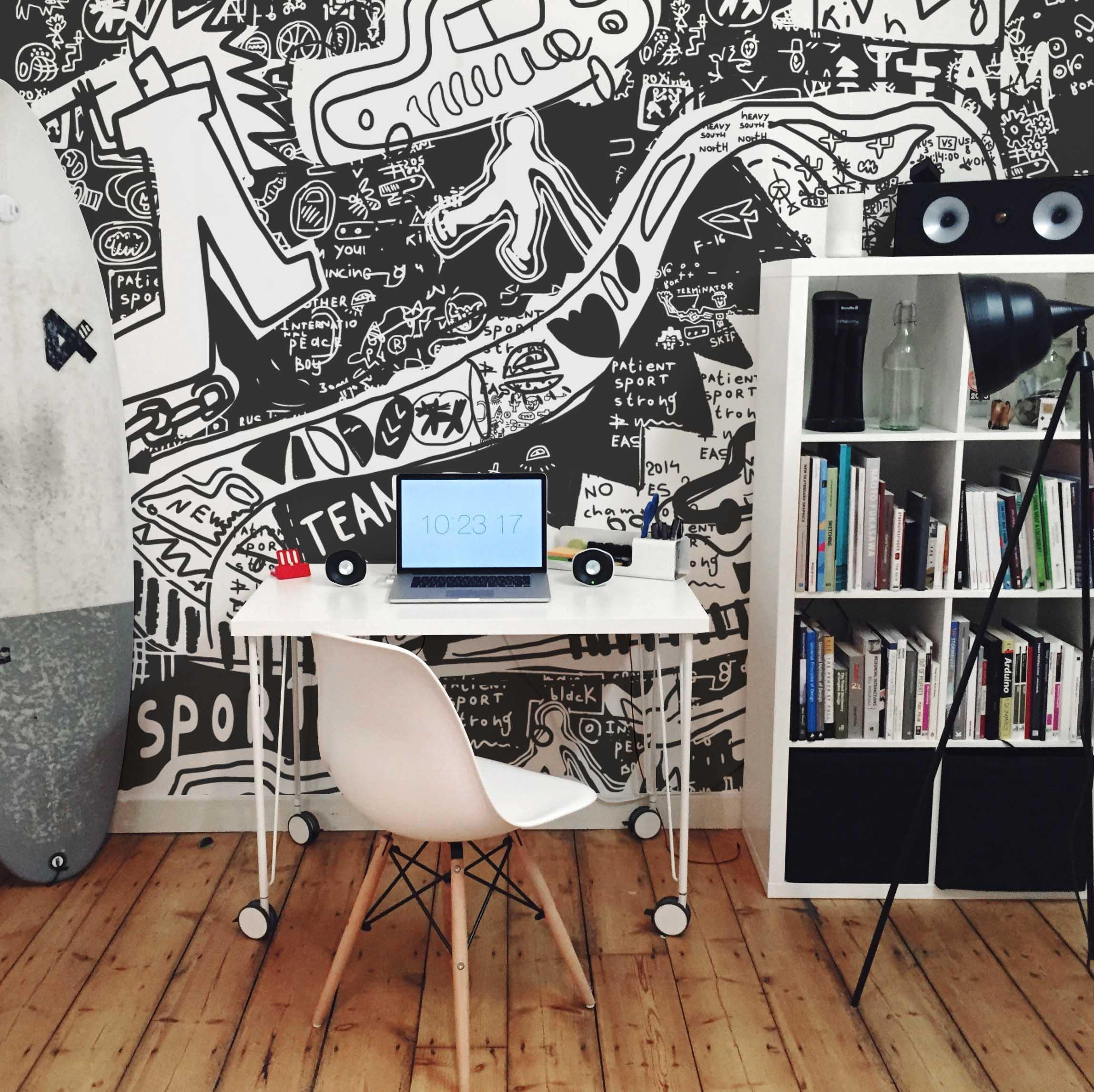 Sport Shoe Graffiti Wall Mural-Wall Mural-Eazywallz