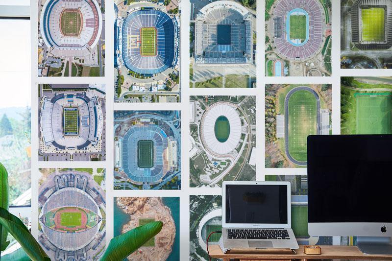 Sports Fields Collage Wall Mural-Wall Mural-Eazywallz