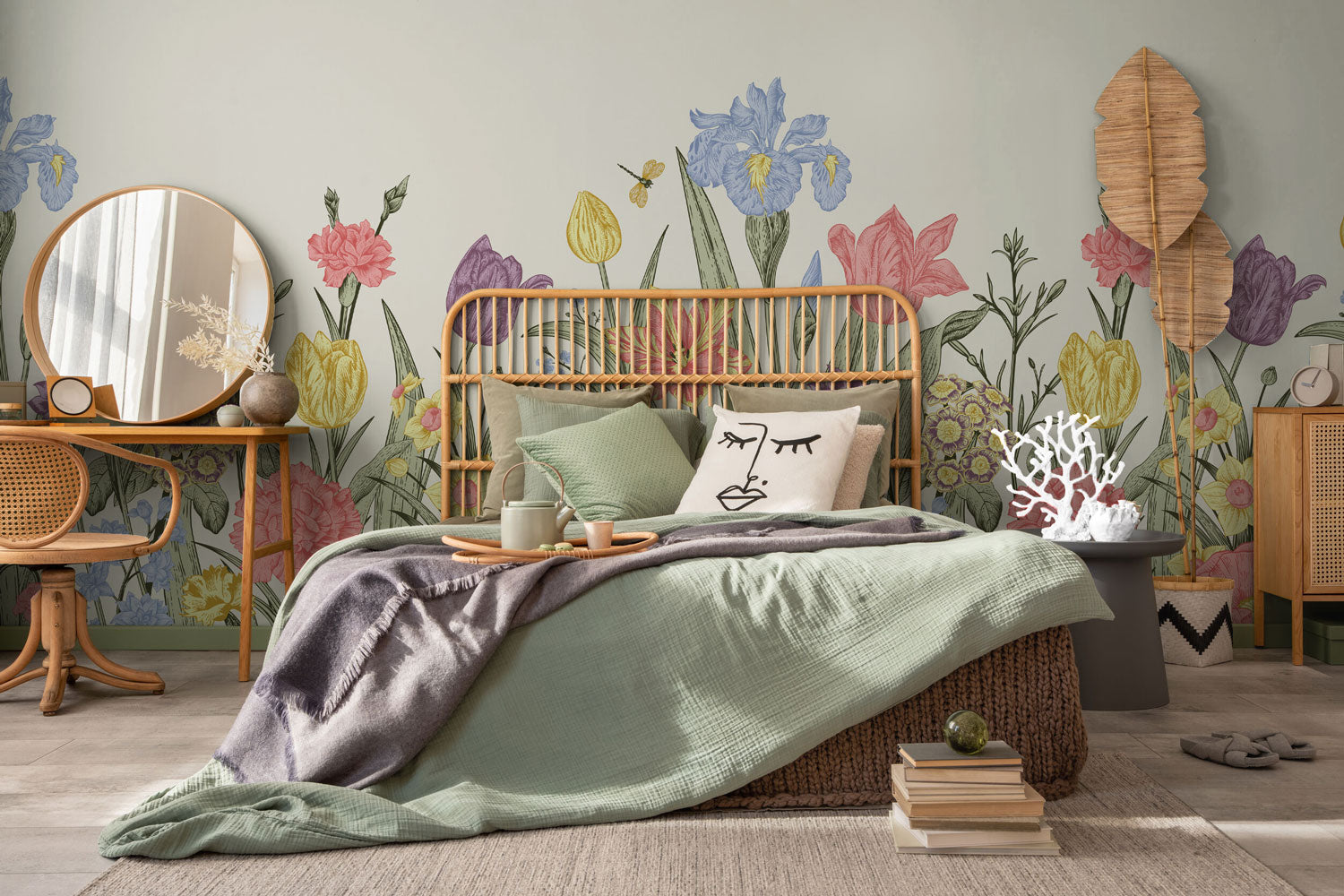 Spring Flowers Wall Mural