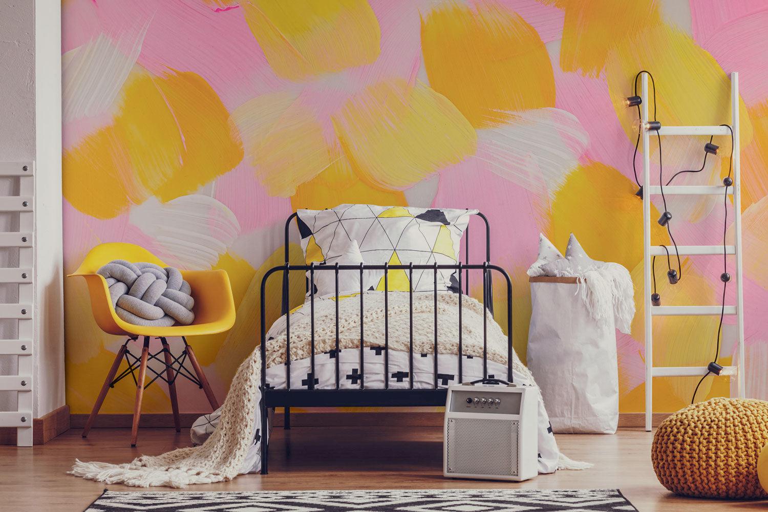 Starburst Paint Strokes Wall Mural-Wall Mural-Eazywallz