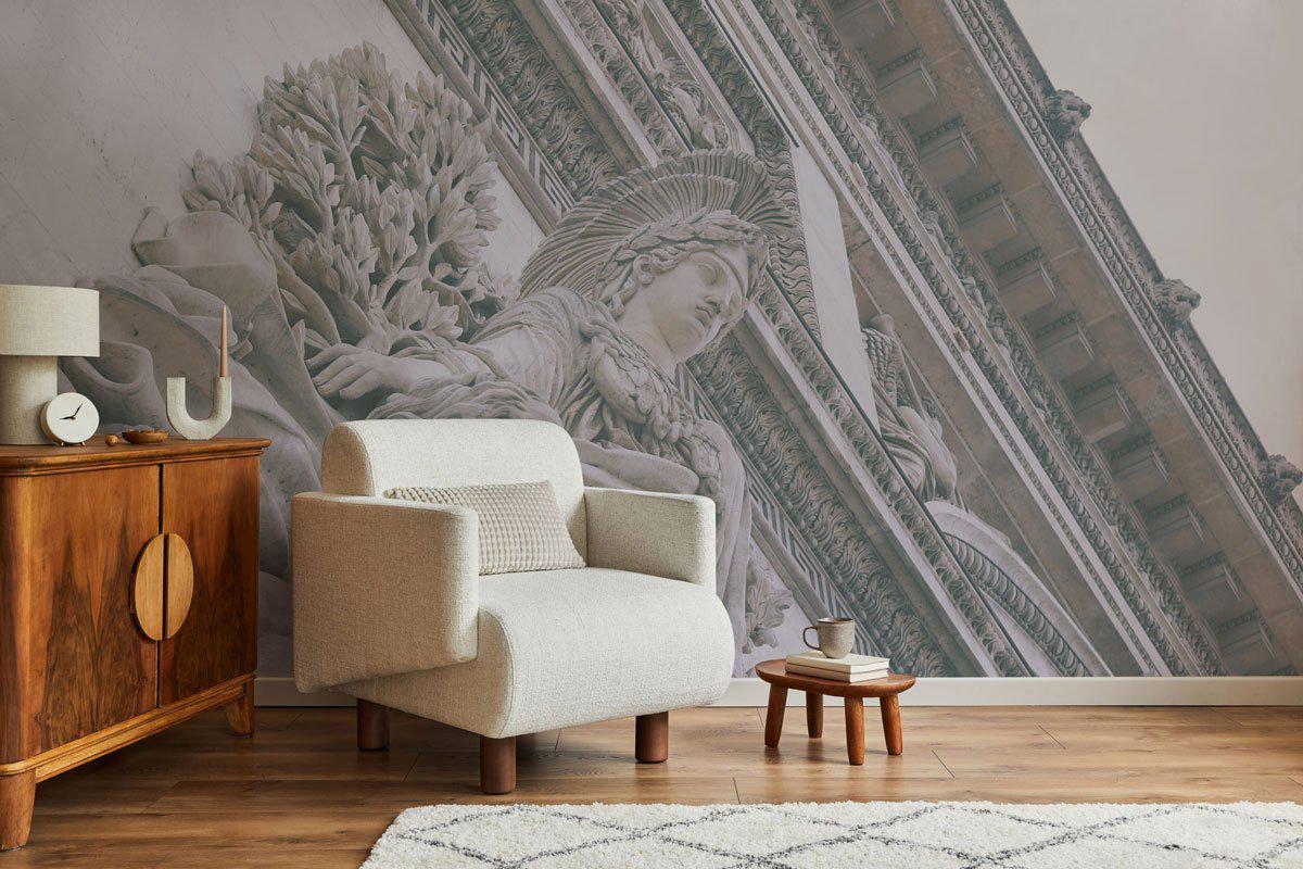Statues in Paris Wall Mural-Wall Mural-Eazywallz