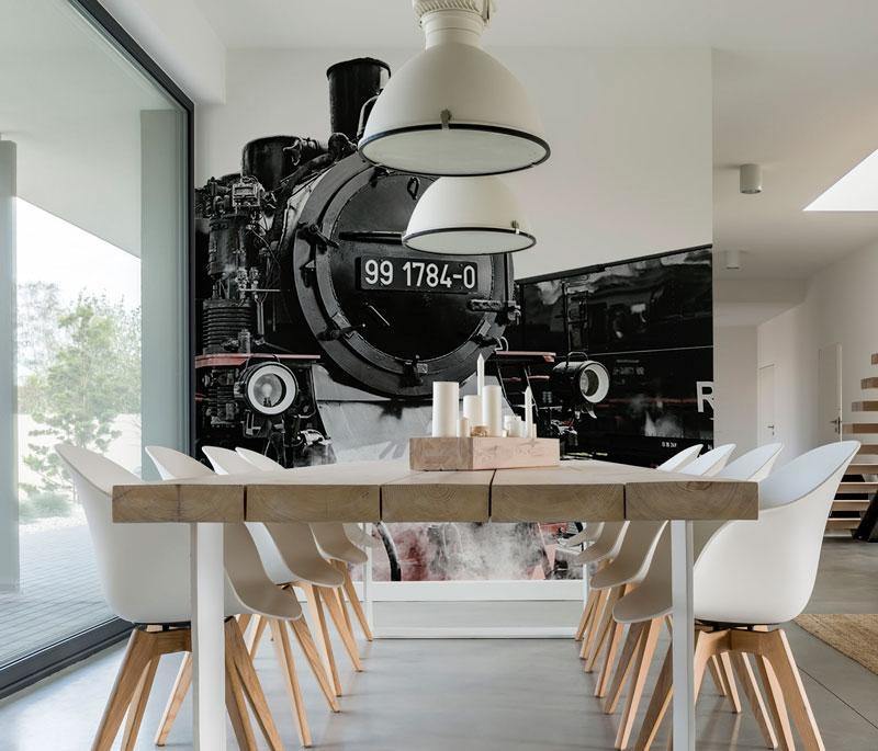 Steam Engine Train-Wall Mural-Eazywallz