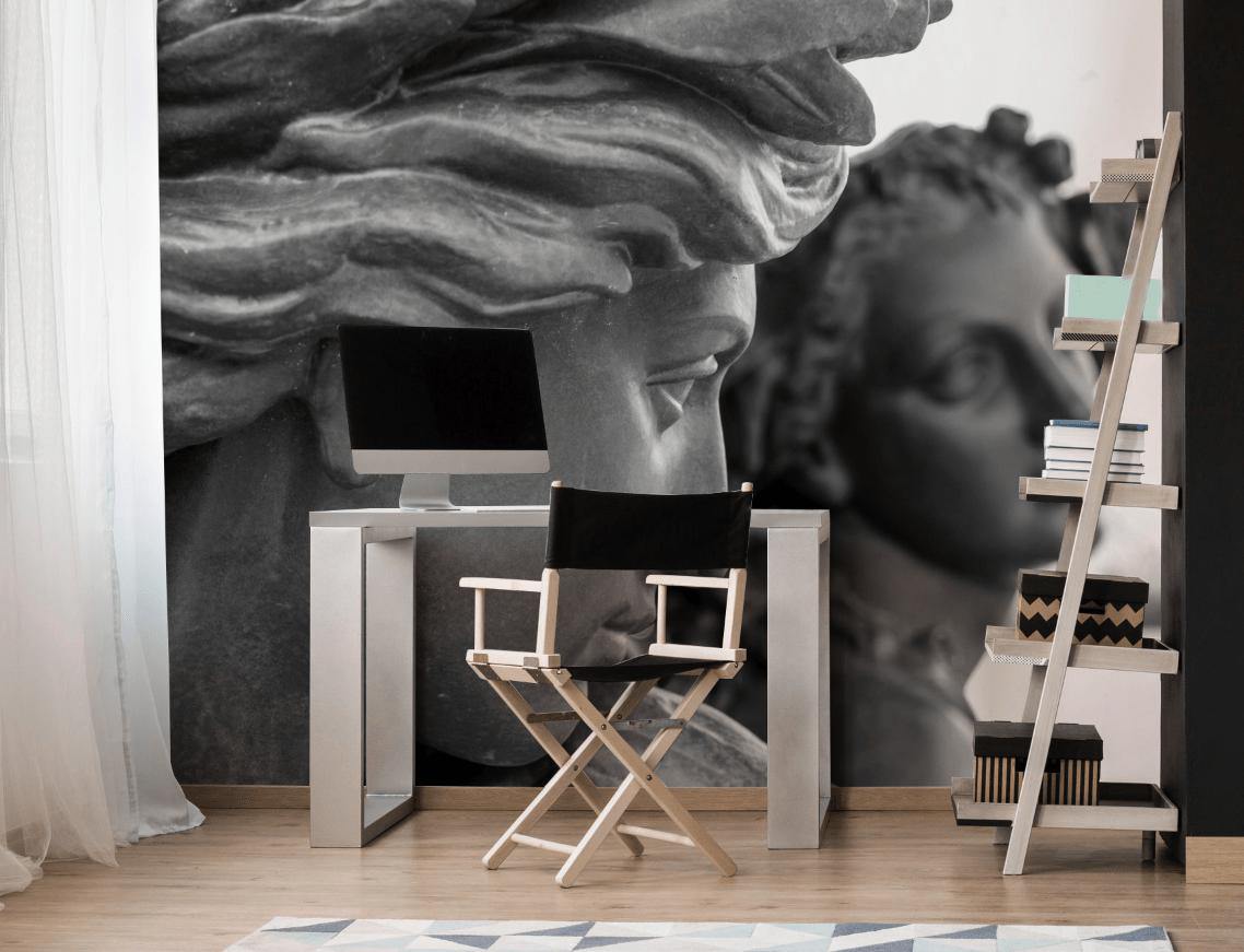 Stone Statues Wall Mural-Wall Mural-Eazywallz