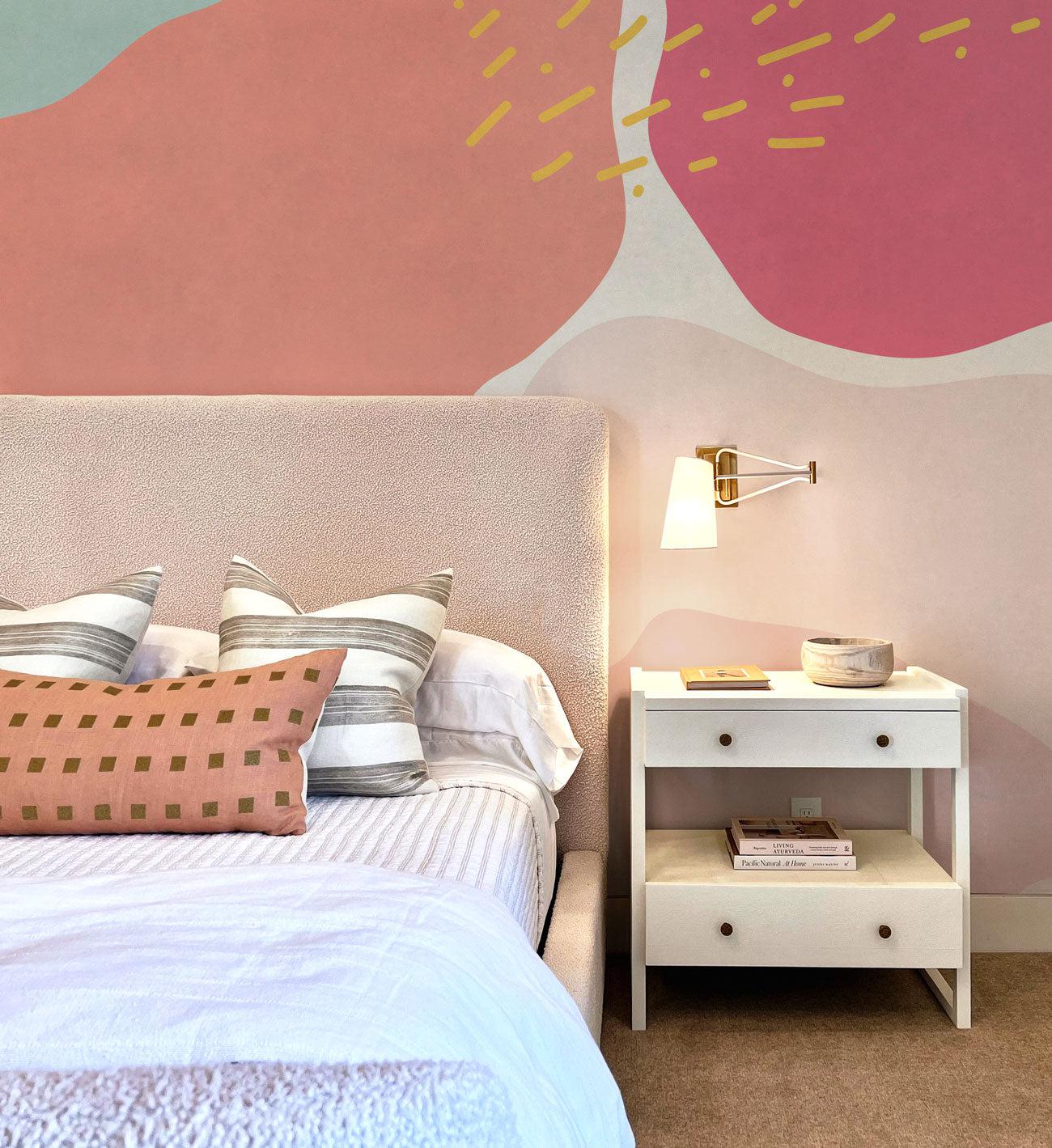 Strawberry Memphis Wall Mural-Wall Mural-Eazywallz