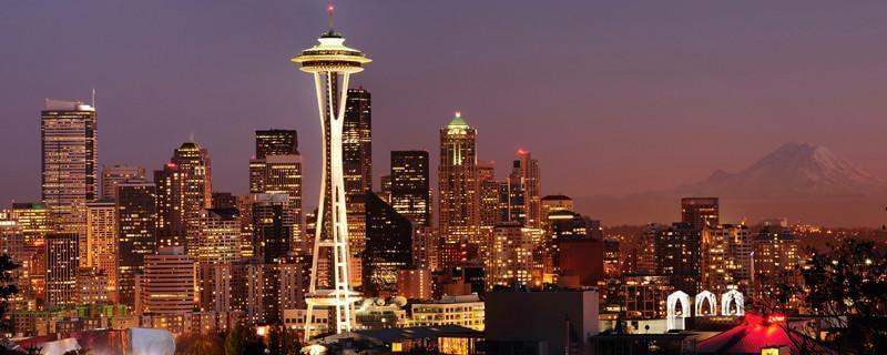 Striking Panorama of Seattle Skyline Wall Mural-Wall Mural-Eazywallz