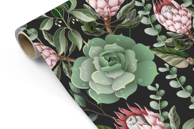 Sugar Bush Floral Wallpaper #501-Repeat Pattern Wallpaper-Eazywallz