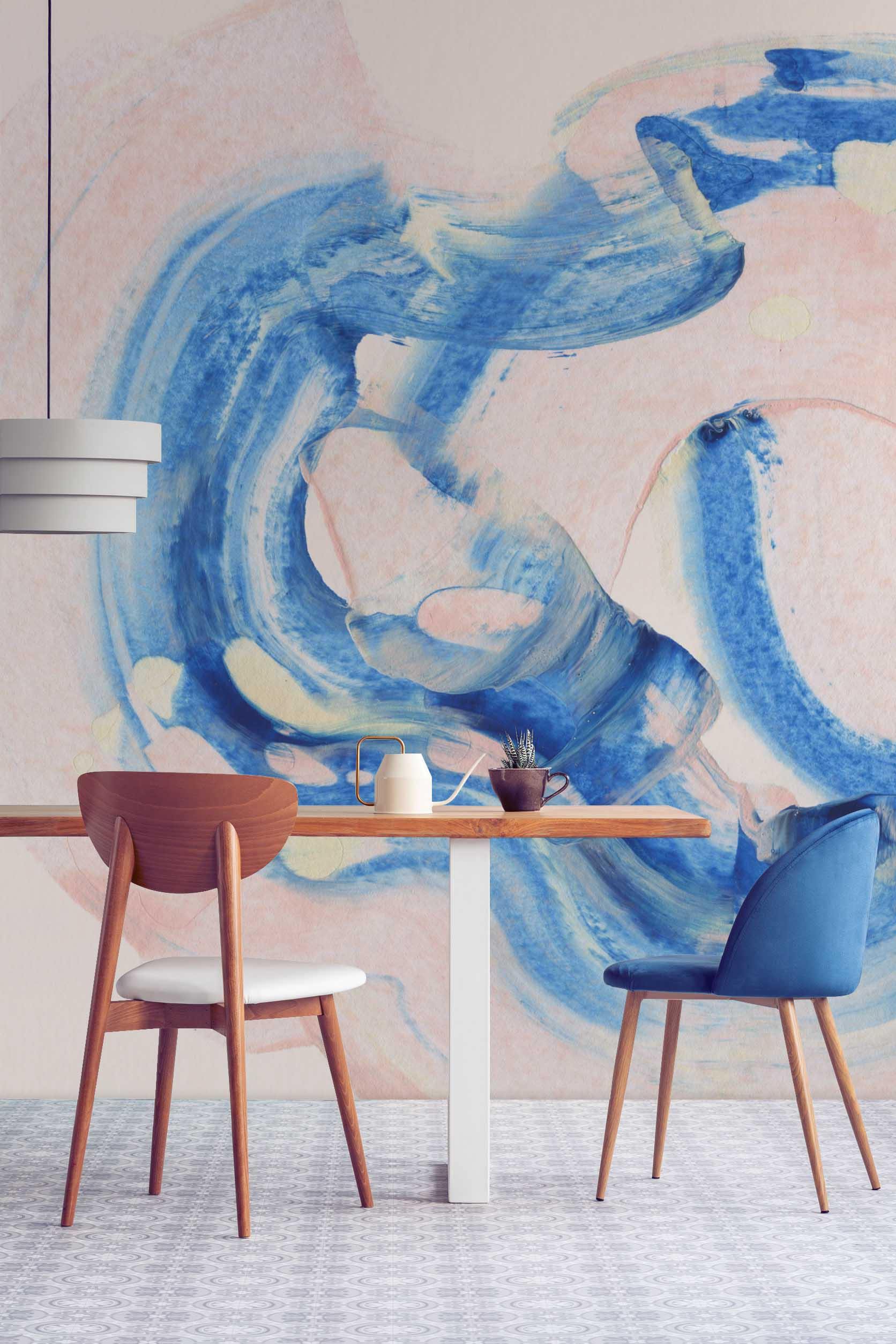 Summer Storm Paint Brush Wall Mural-Wall Mural-Eazywallz