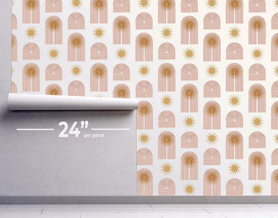 Sun Dreams Wallpaper #493-Repeat Pattern Wallpaper-Eazywallz