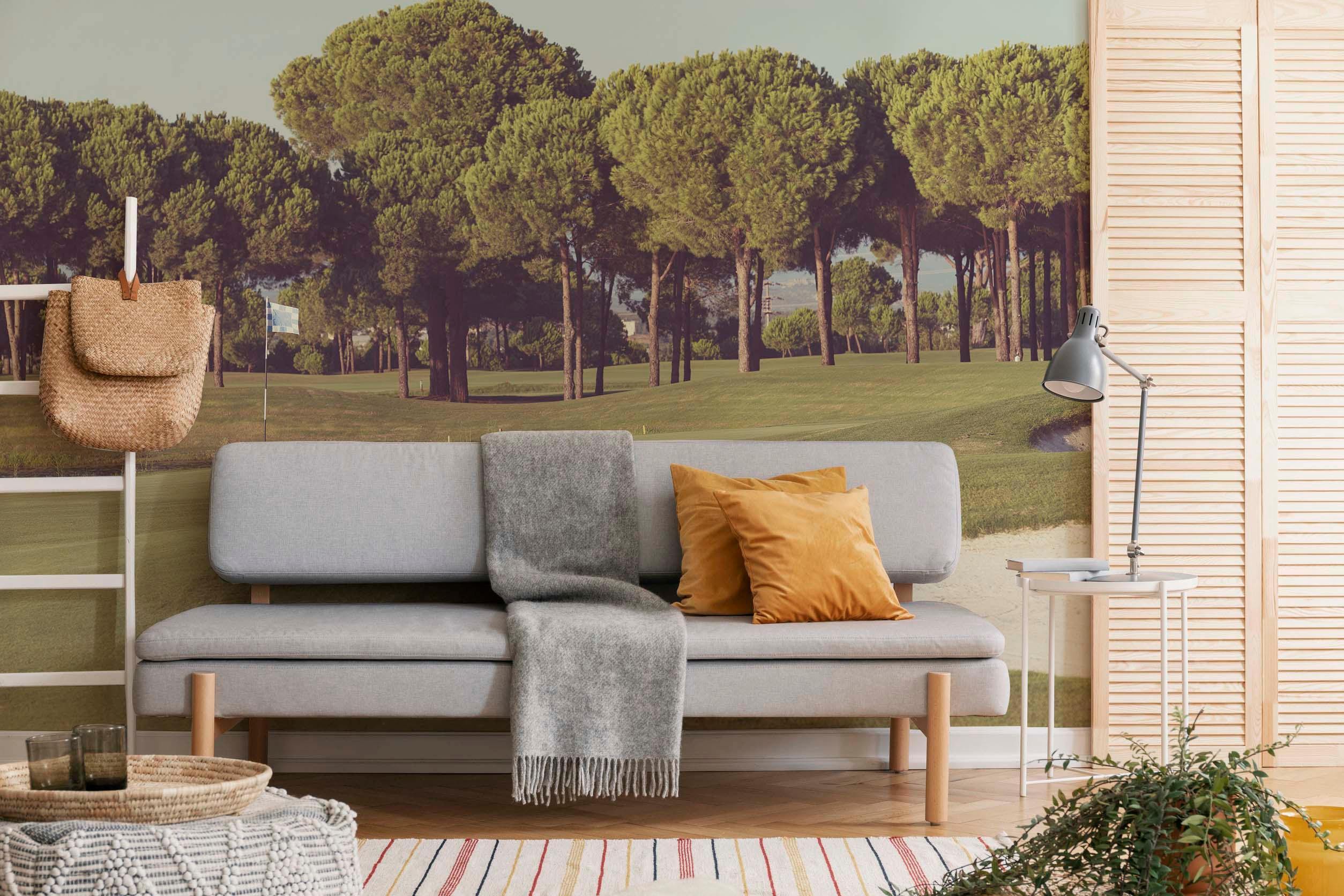 Sunny Golf Course Wall Mural-Wall Mural-Eazywallz