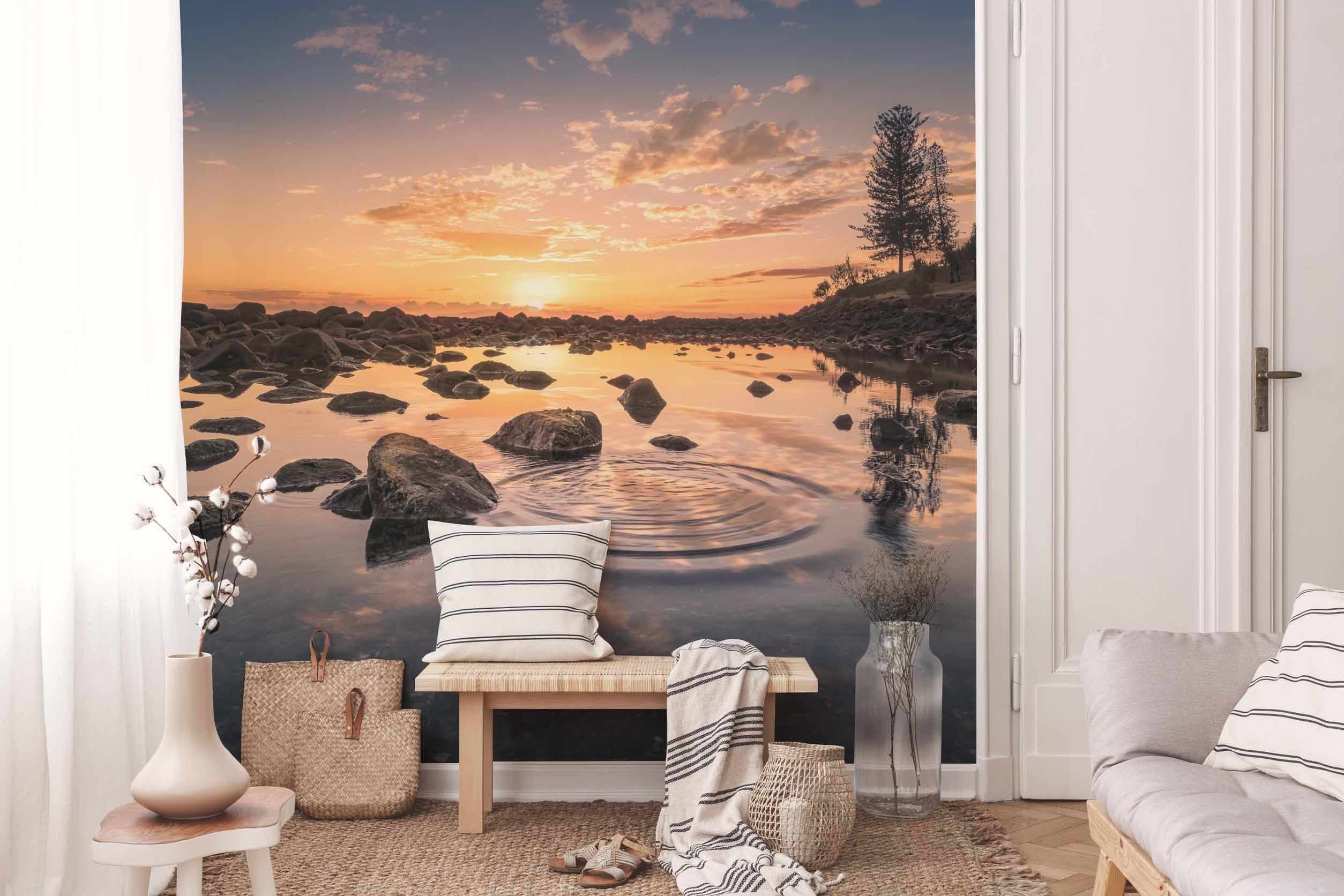 Sunrise at the Coast Wall Mural-Wall Mural-Eazywallz