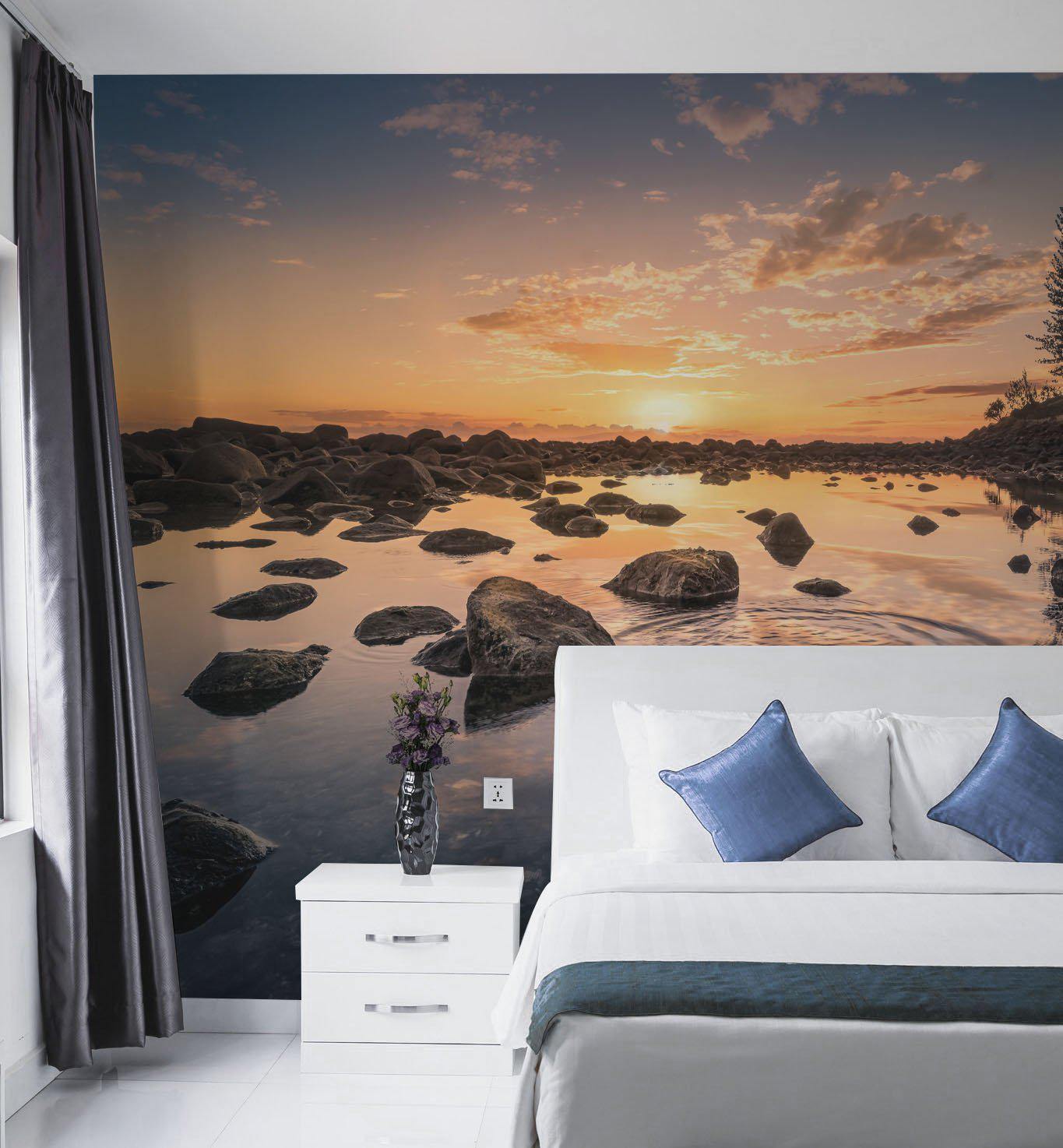 Sunrise at the Coast Wall Mural-Wall Mural-Eazywallz