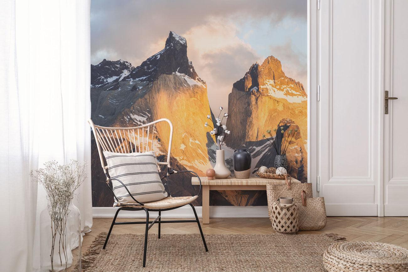 Sunrise on Chilean Mountains Wall Mural-Wall Mural-Eazywallz