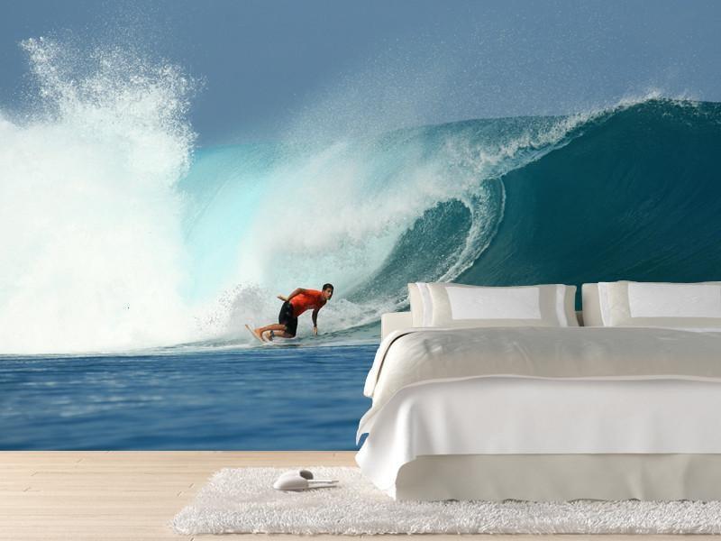 Surfer on big wave Wall Mural-Wall Mural-Eazywallz