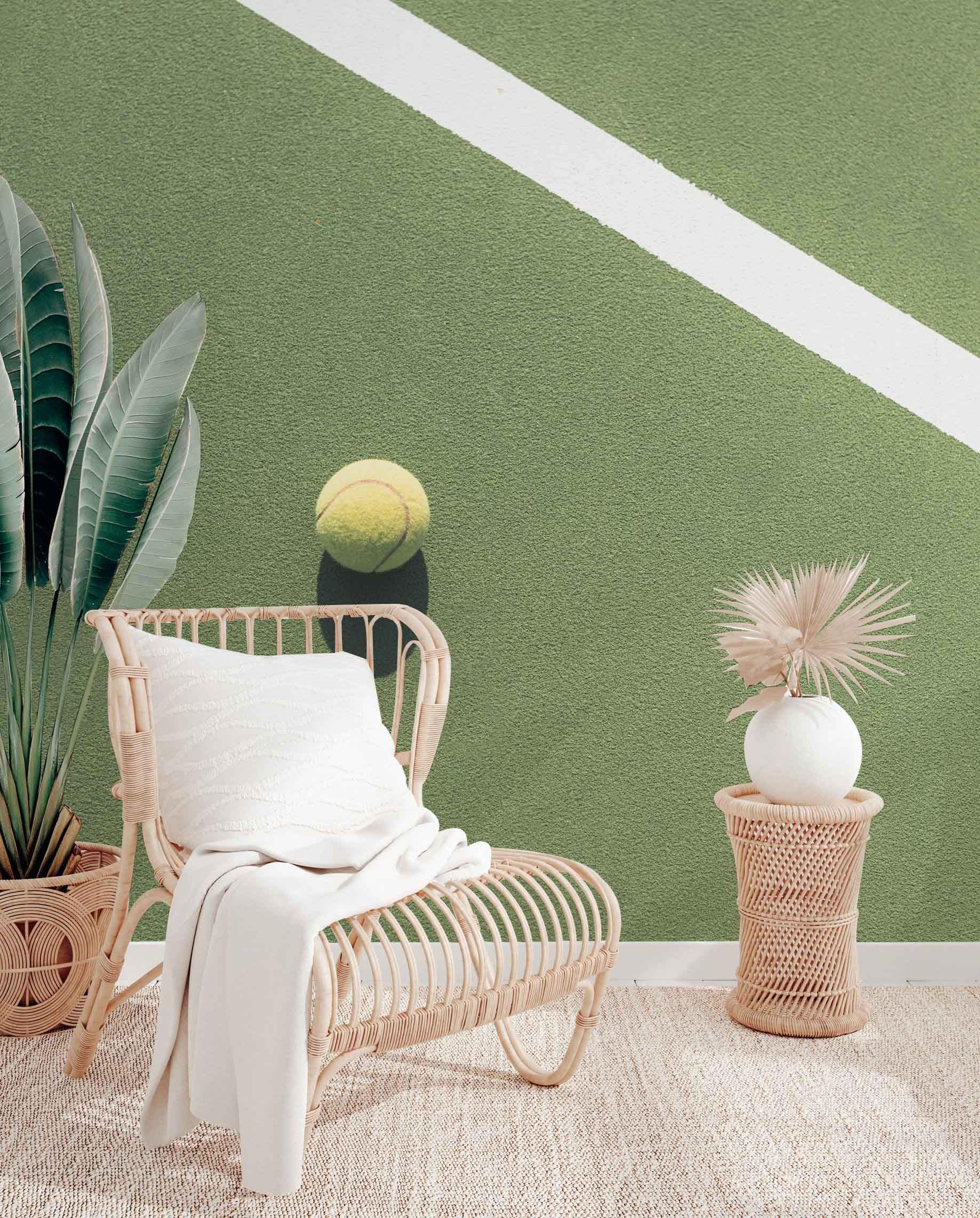 Tennis Court Wall Mural-Wall Mural-Eazywallz