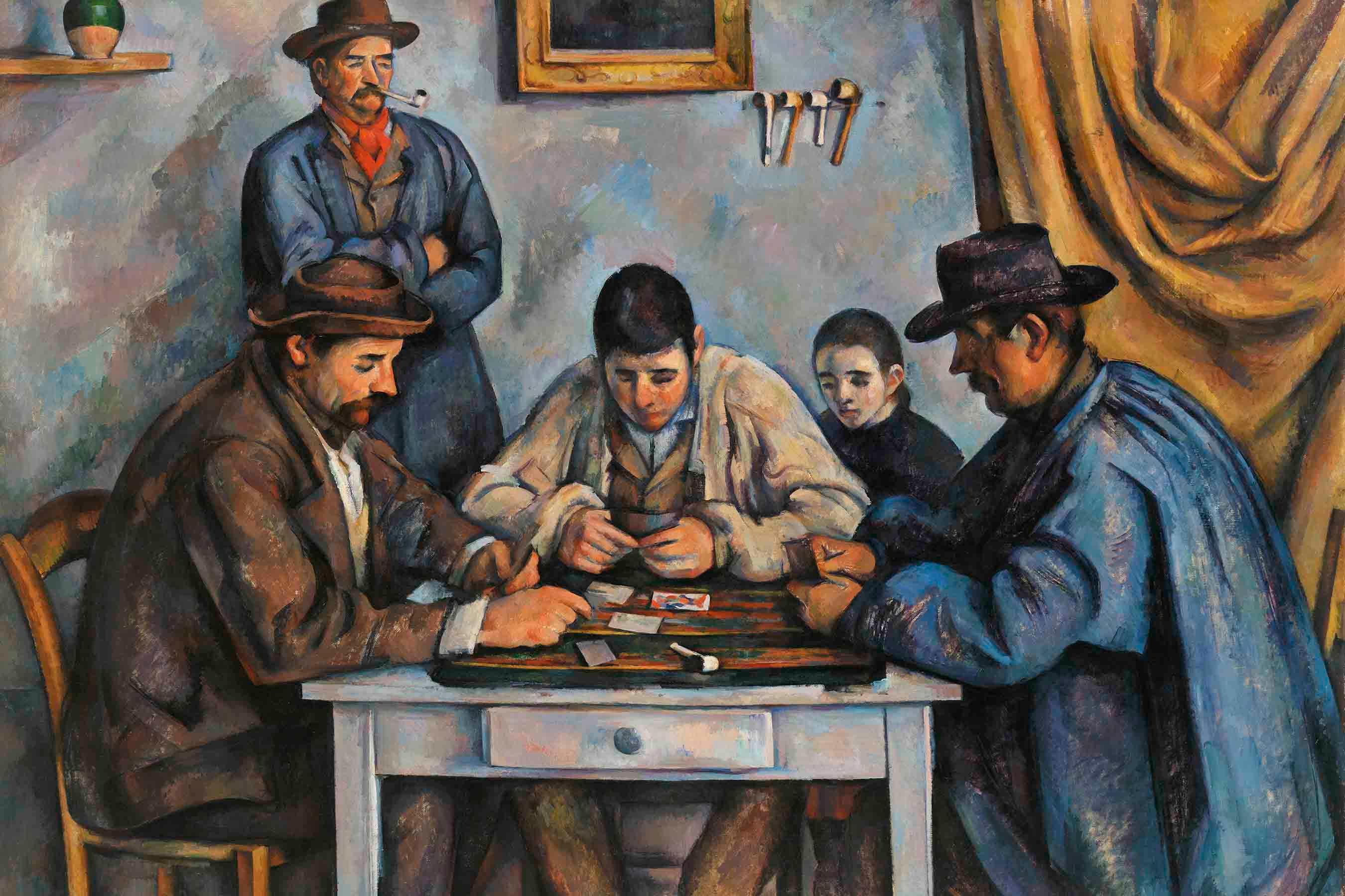 The Card Players Wall Mural-Wall Mural-Eazywallz