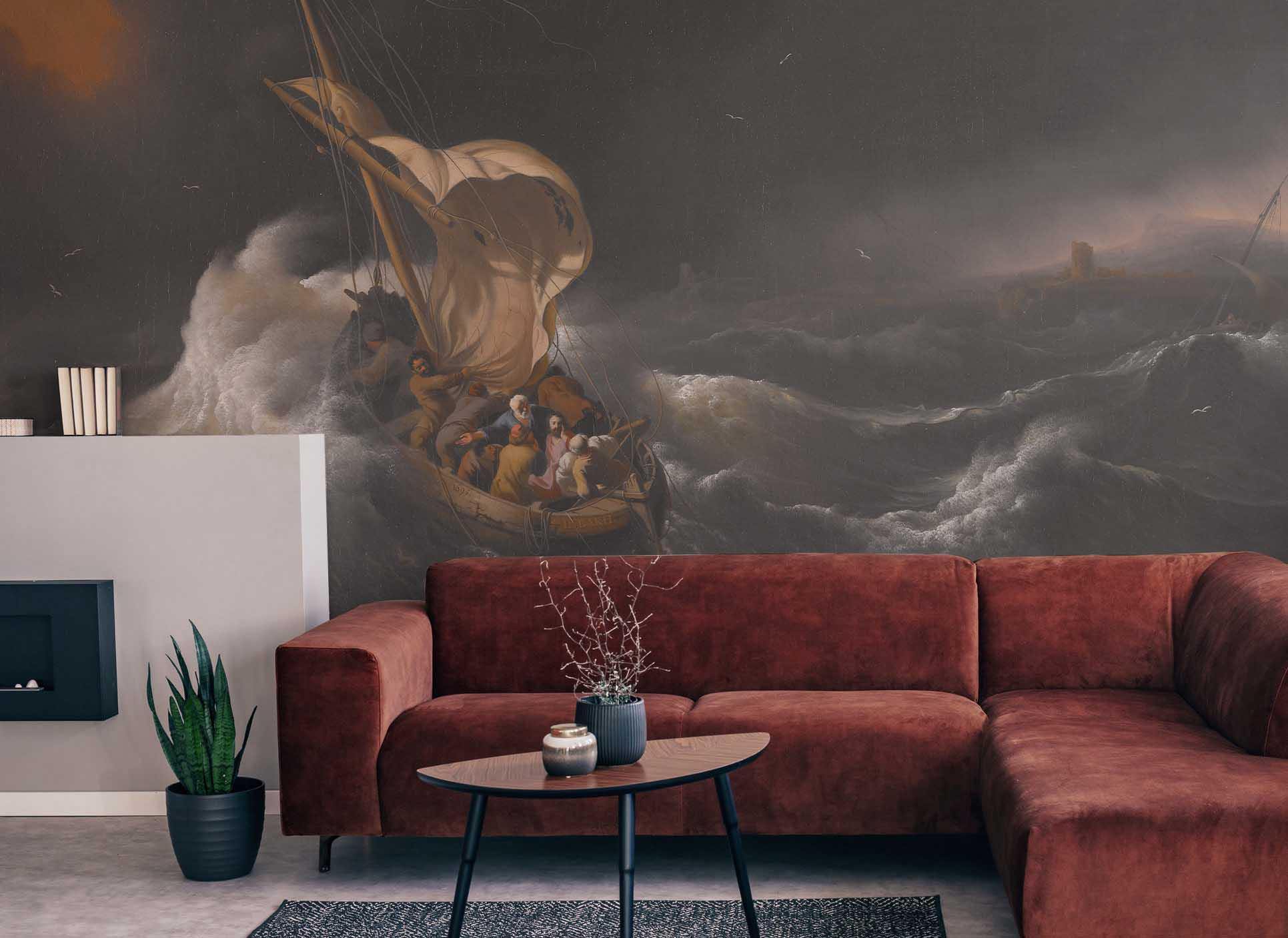 The Storm on the Sea of Galilee Wall Mural-Wall Mural-Eazywallz