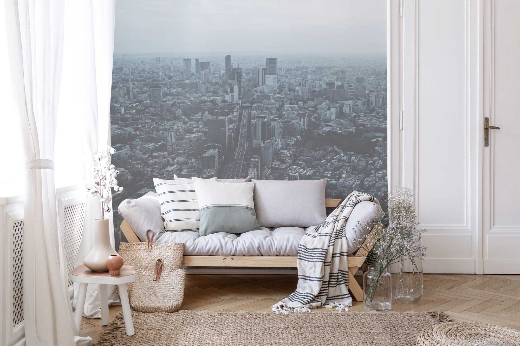 Tokyo City View Wall Mural-Wall Mural-Eazywallz