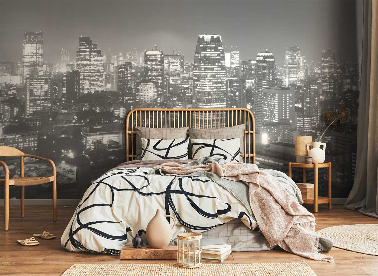 Tokyo Panorama Wall Mural-Wall Mural-Eazywallz