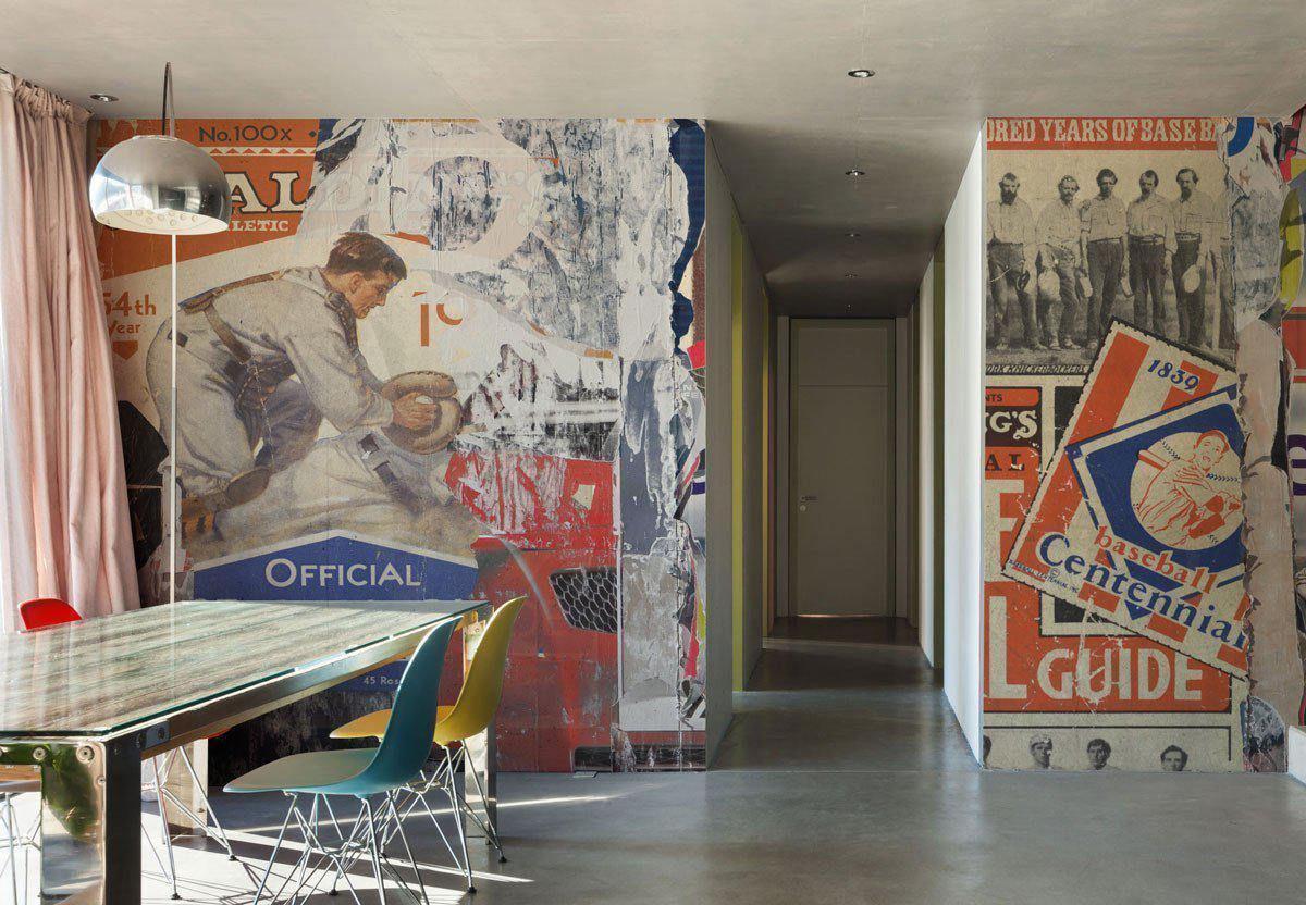 Torn Baseball Posters Wall Mural-Wall Mural-Eazywallz