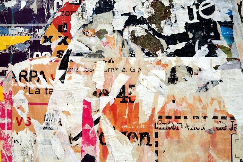 Torn advertisement Wall Mural-Wall Mural-Eazywallz