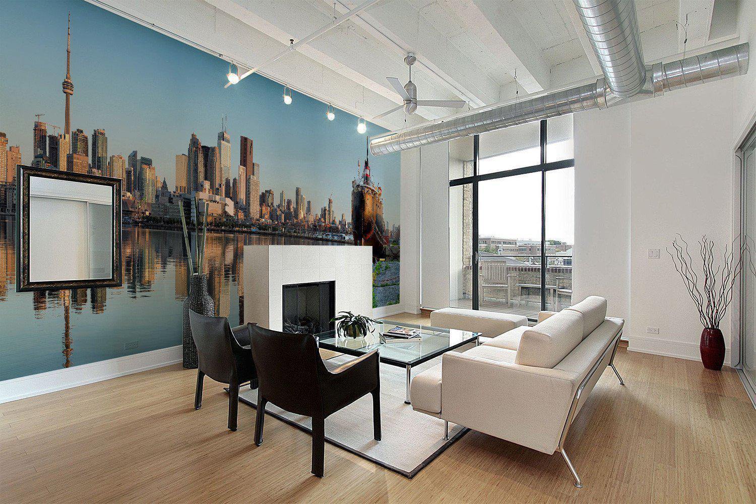 Toronto Skyline Wall Mural-Wall Mural-Eazywallz