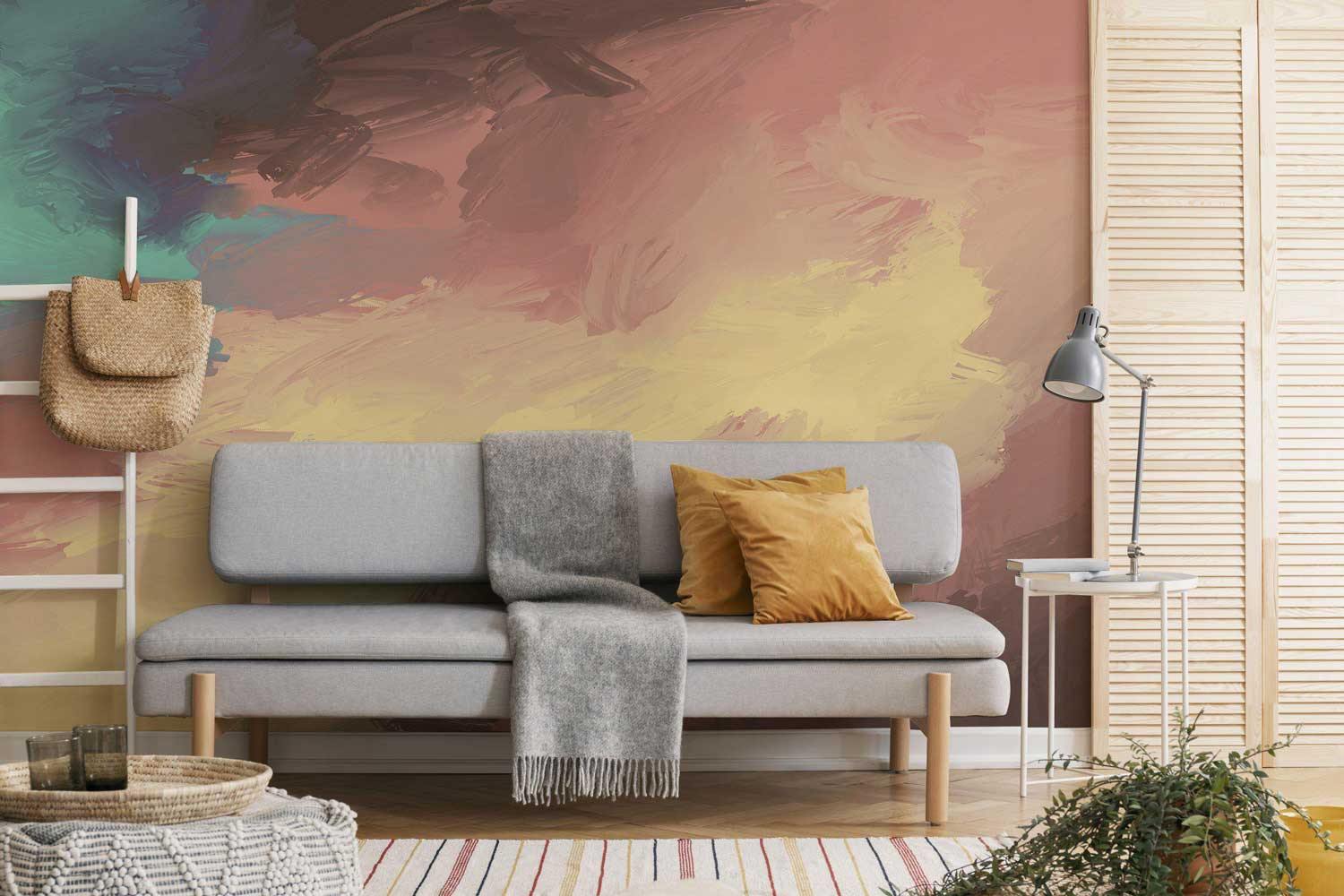 Touch of Teal Wall Mural-Wall Mural-Eazywallz