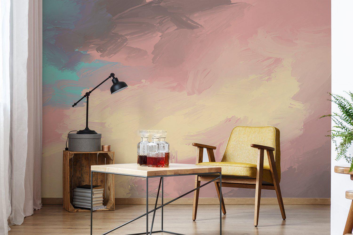 Touch of Teal Wall Mural-Wall Mural-Eazywallz