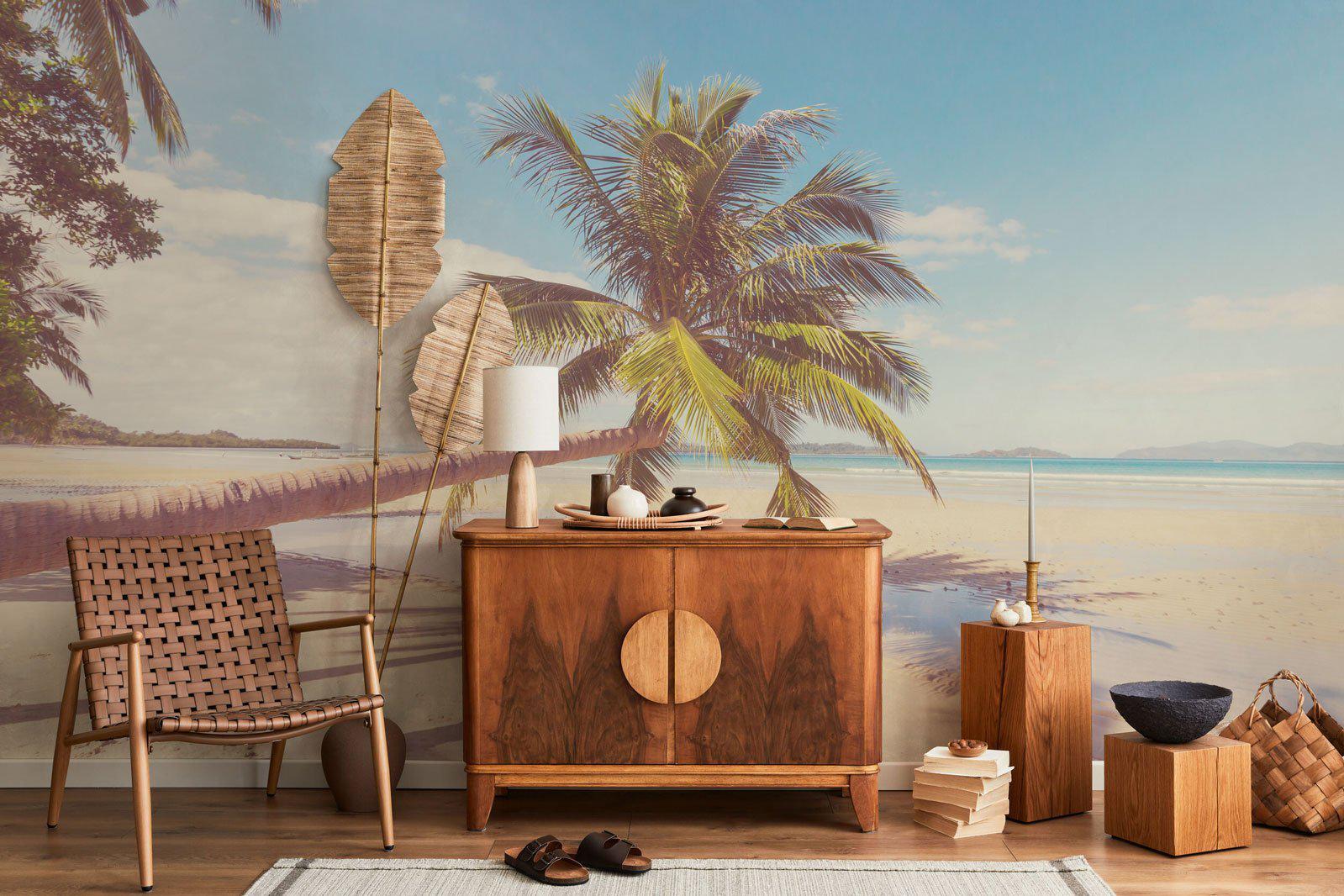 Tropical Beach 2 Wall Mural-Wall Mural-Eazywallz