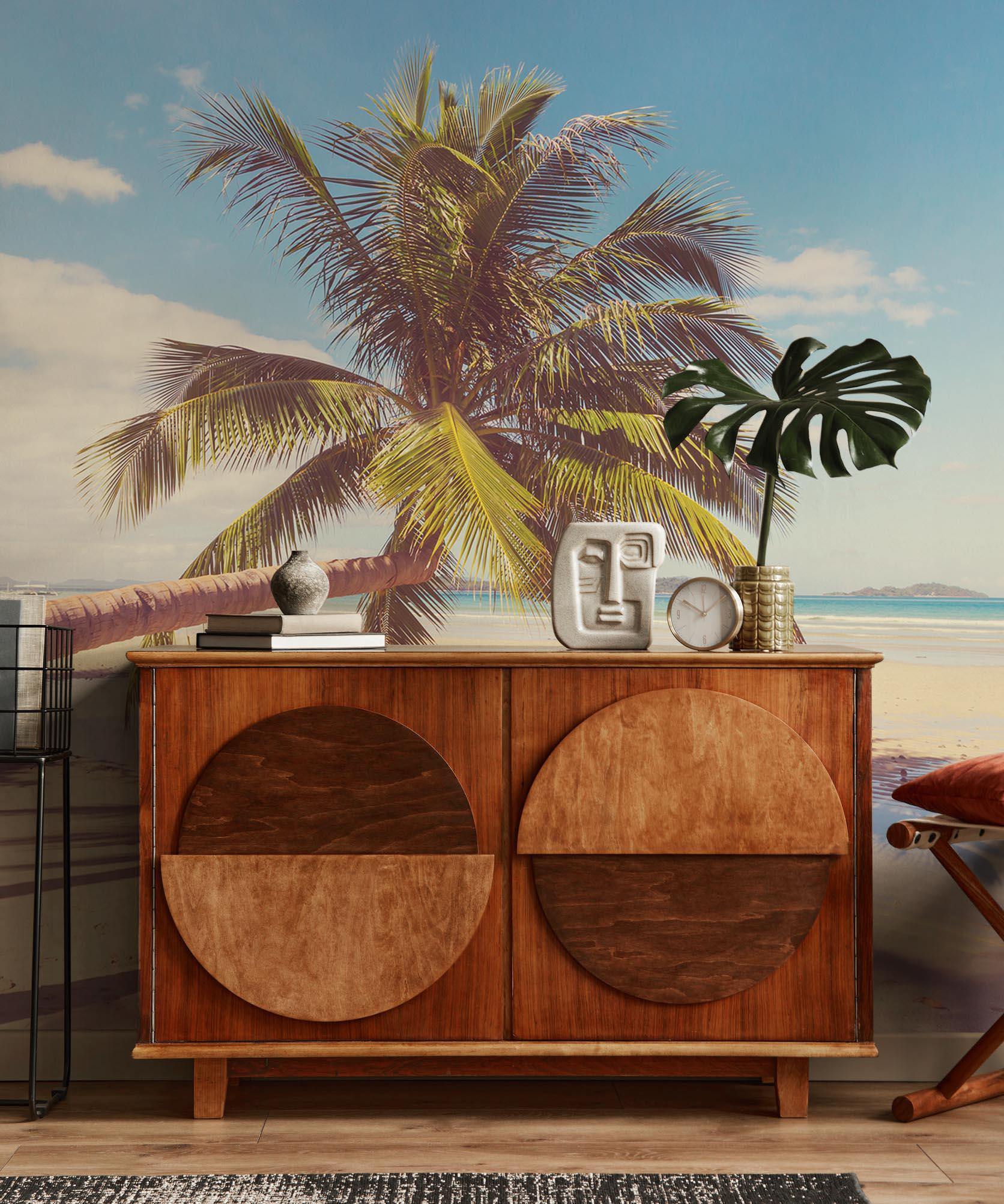 Tropical Beach 2 Wall Mural-Wall Mural-Eazywallz