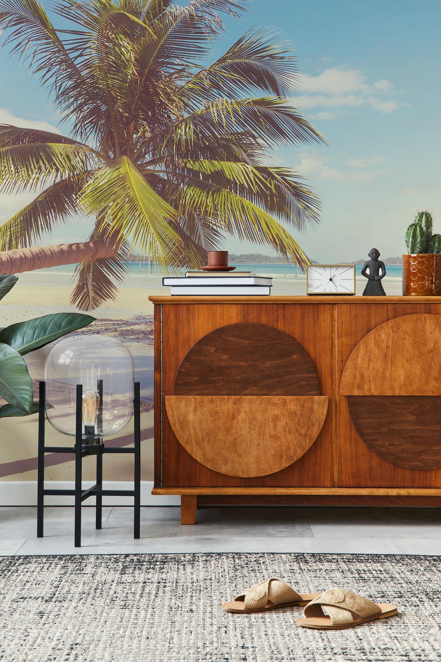 Tropical Beach 2 Wall Mural-Wall Mural-Eazywallz