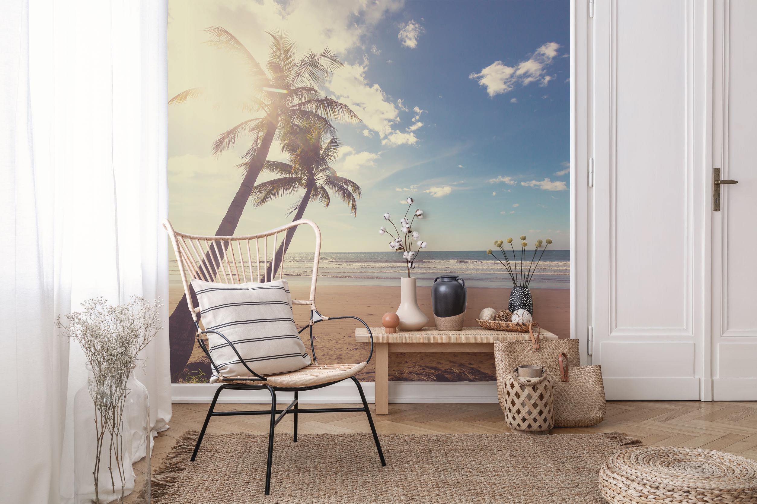 Tropical Beach 3 Wall Mural-Wall Mural-Eazywallz