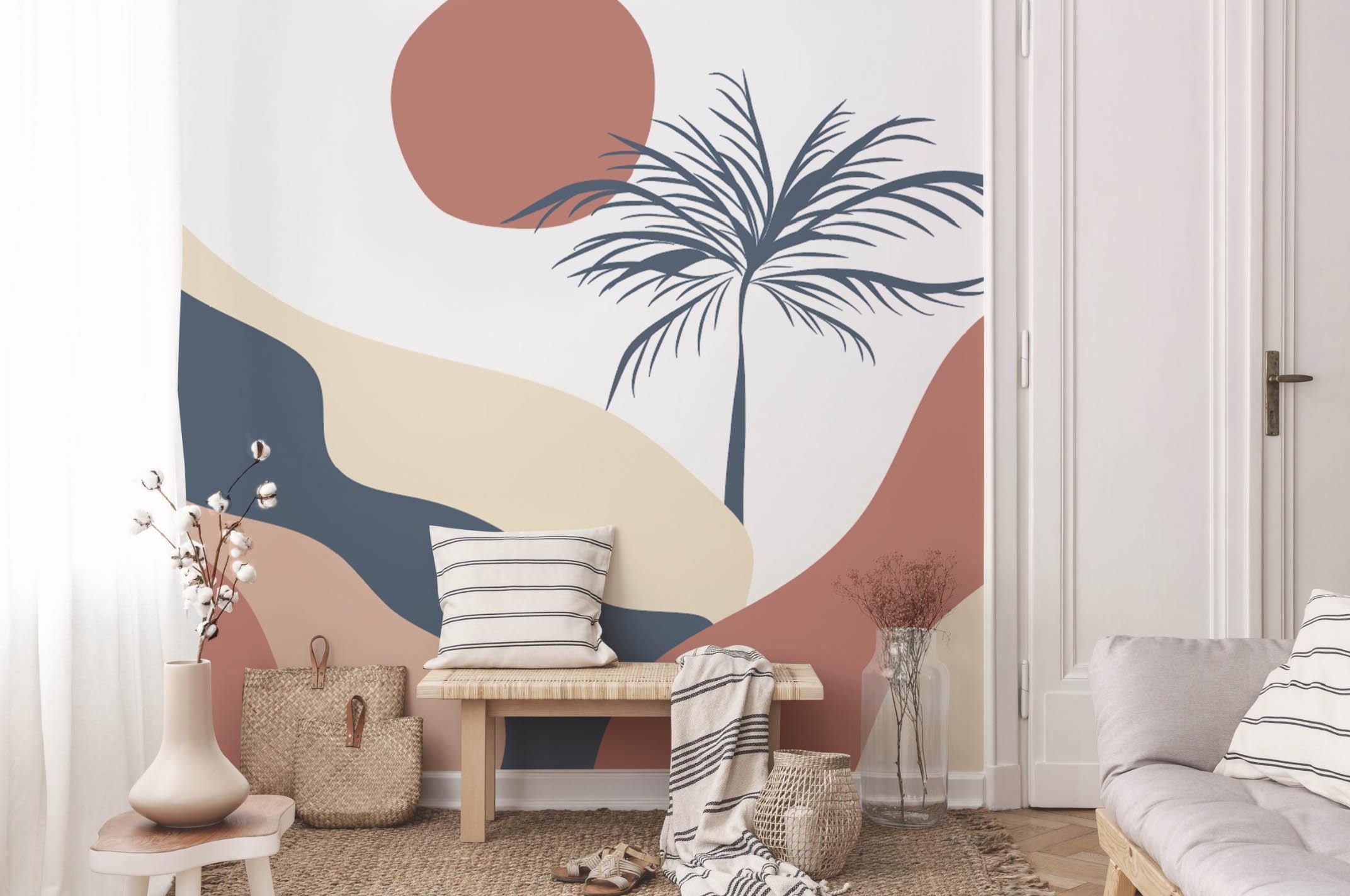 Tropical Clay Desert Wall Mural-Wall Mural-Eazywallz