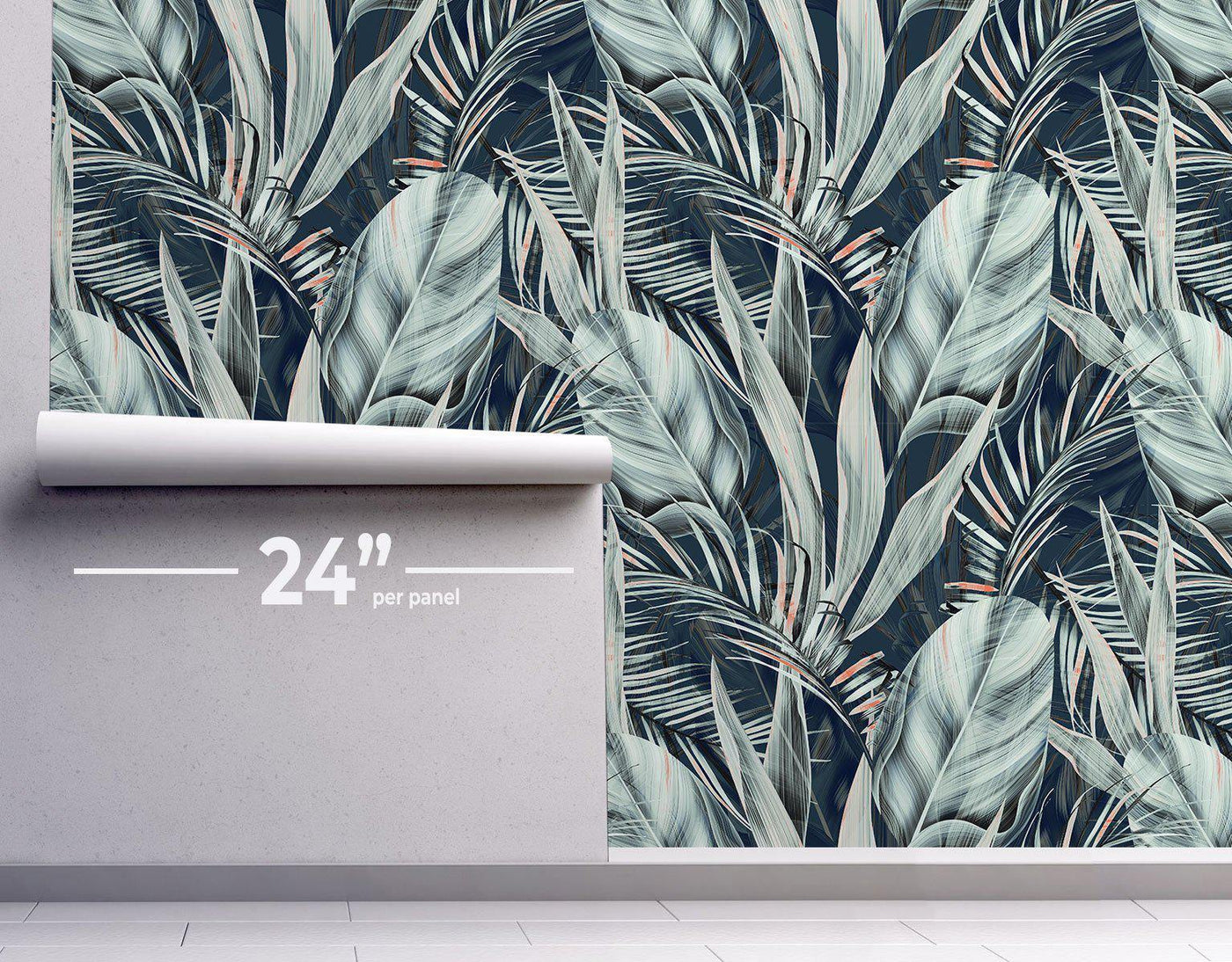 Tropical Forest Wallpaper #027-Repeat Pattern Wallpaper-Eazywallz