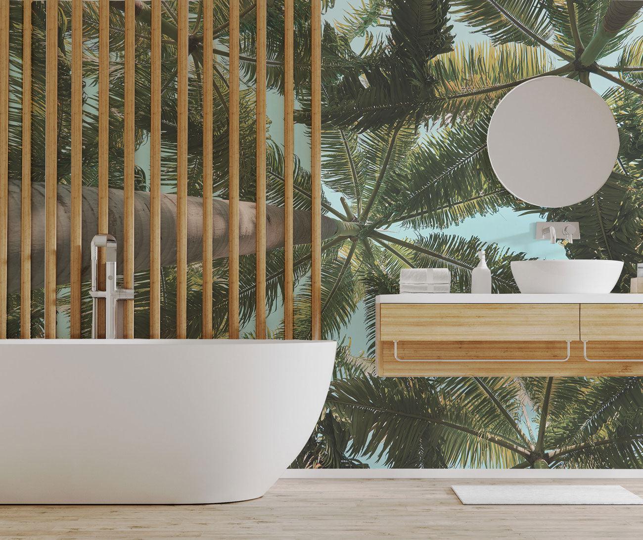 Tropical Scene Wallpaper Mural-Wall Mural-Eazywallz