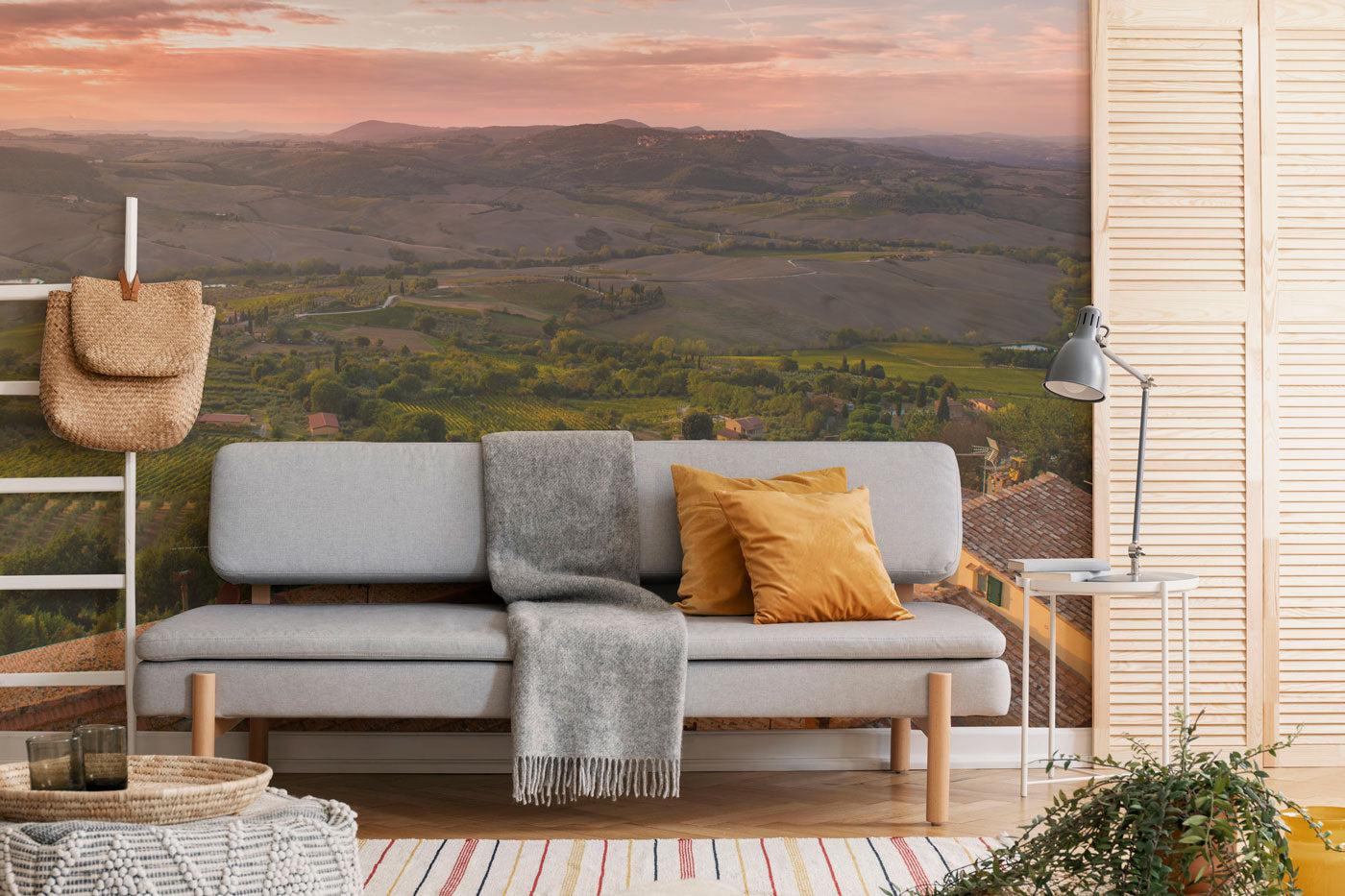 Tuscany Landscape Wall Mural-Wall Mural-Eazywallz