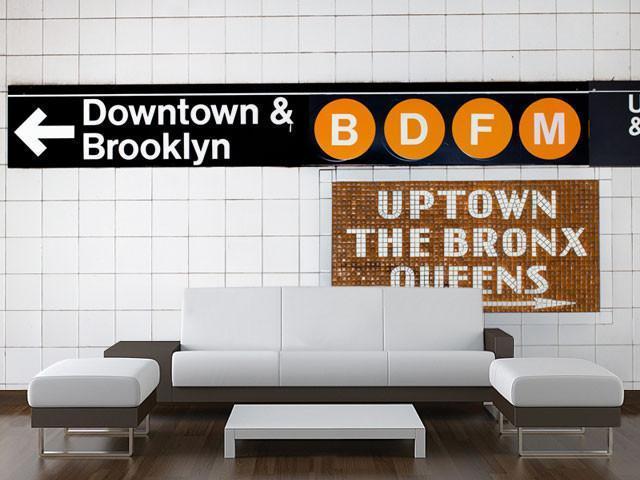 Uptown,Downtown Wall Mural-Wall Mural-Eazywallz
