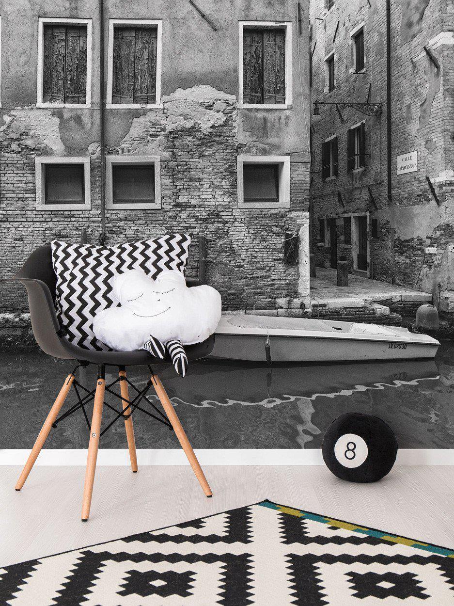 Venice, Italy in Black and White Wall Mural-Wall Mural-Eazywallz