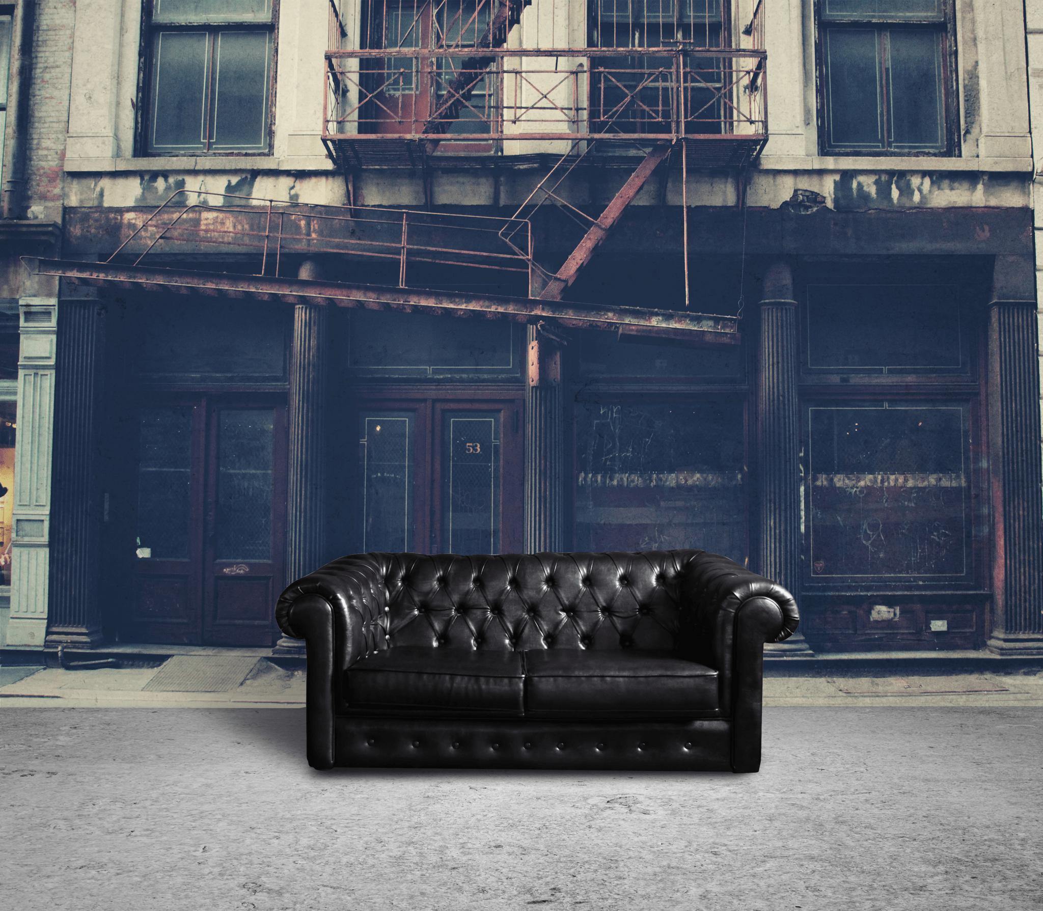 Vintage Building in NYC Wall Mural-Wall Mural-Eazywallz