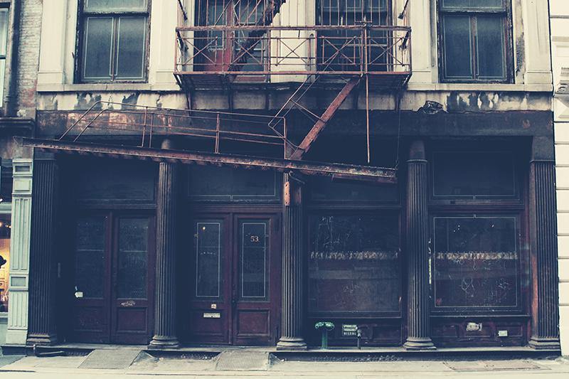 Vintage Building in NYC Wall Mural-Wall Mural-Eazywallz