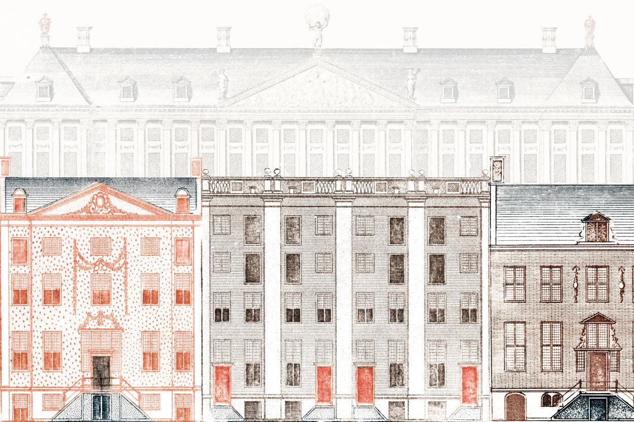 Vintage European Buildings Wall Mural-Wall Mural-Eazywallz