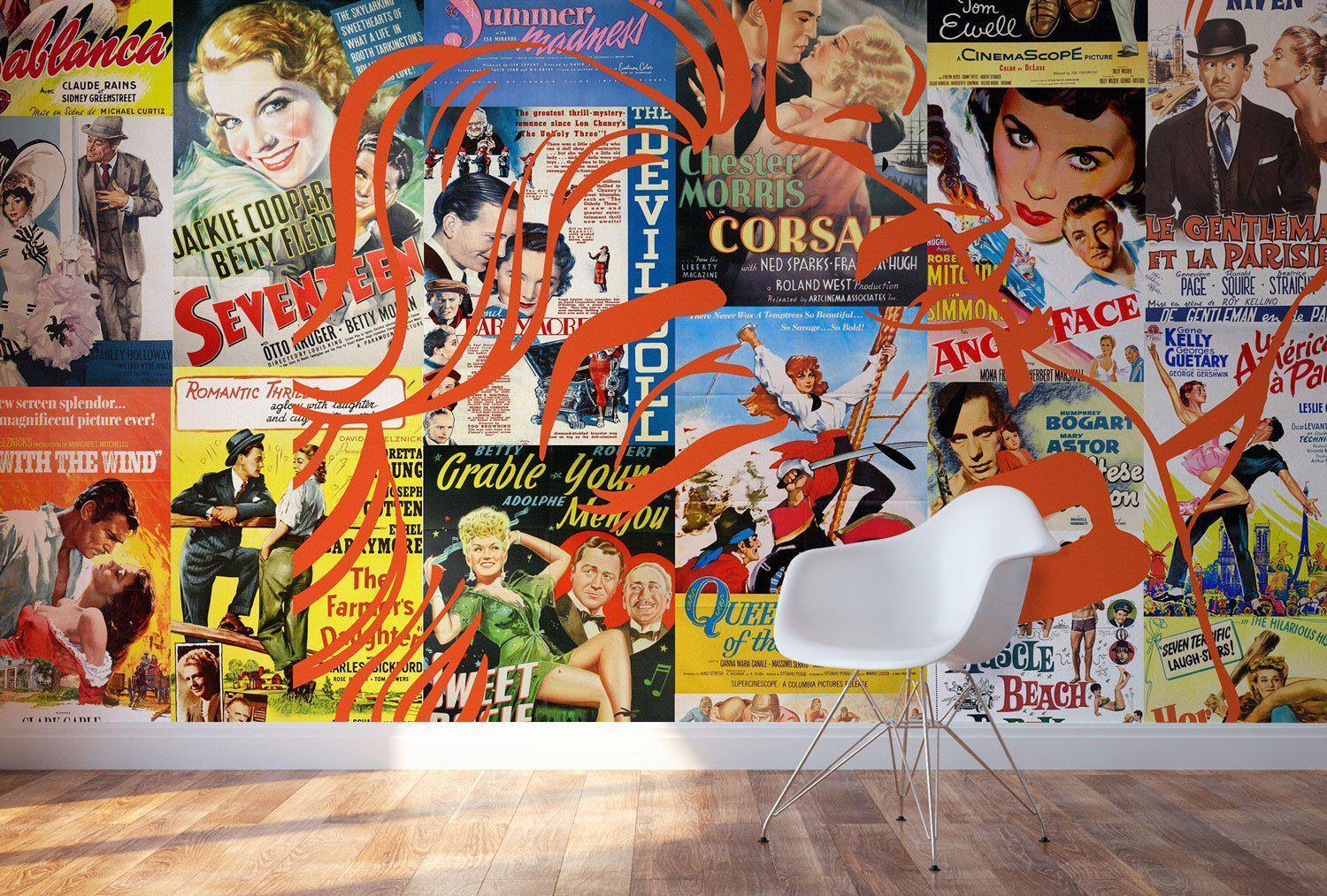 Vintage Love Show Art Wall Mural-Wall Mural-Eazywallz