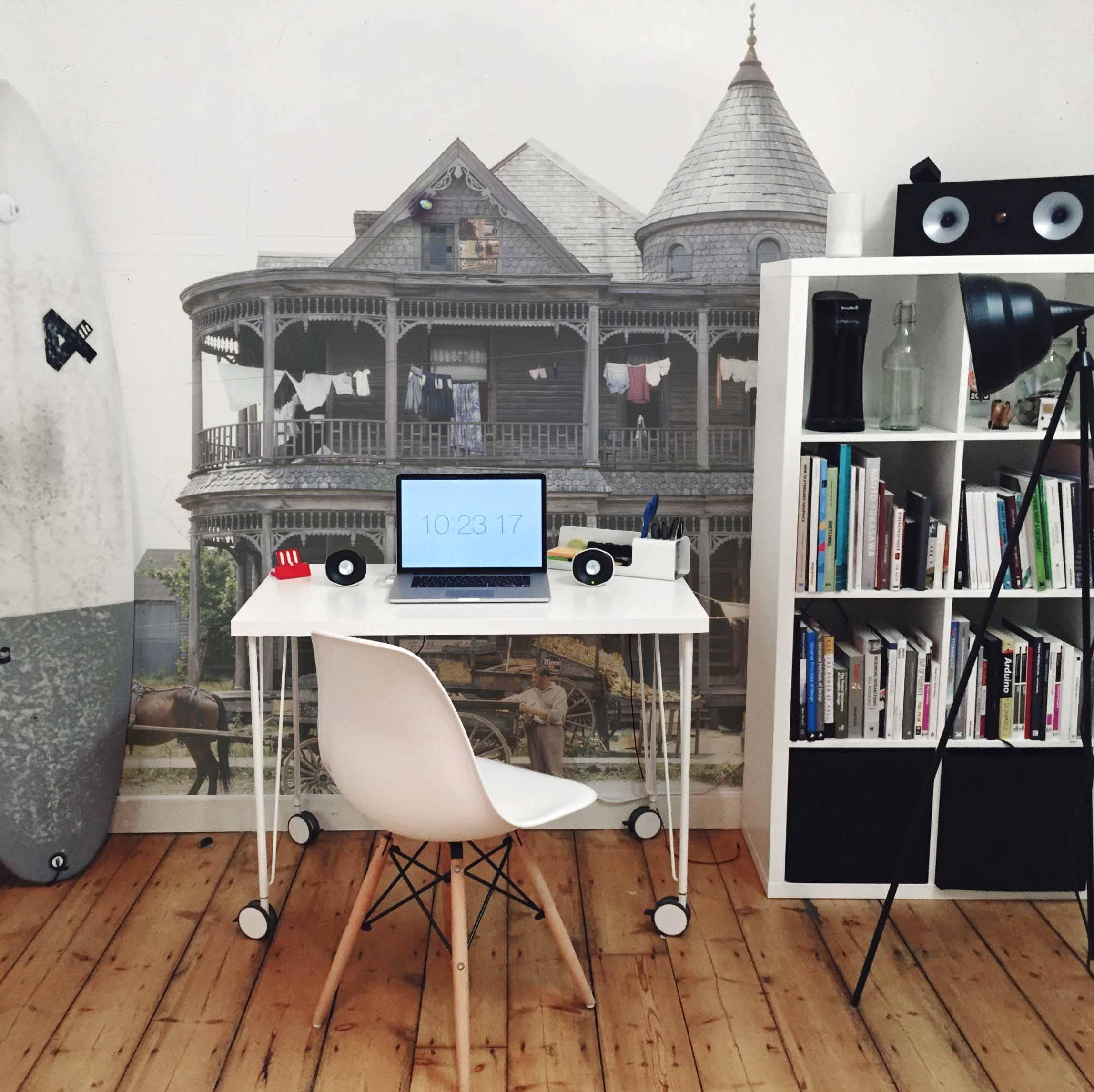 Vintage Midtown Fruit Stand Wall Mural-Wall Mural-Eazywallz