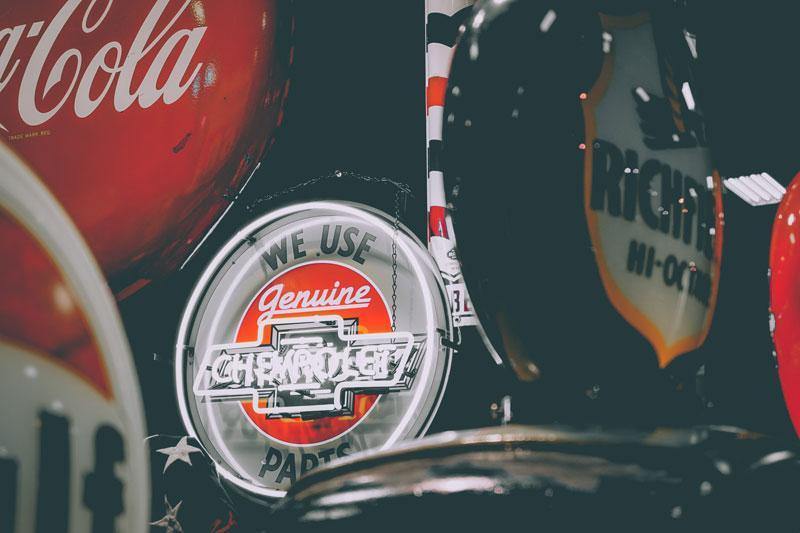 Vintage Signs Wall Mural-Wall Mural-Eazywallz