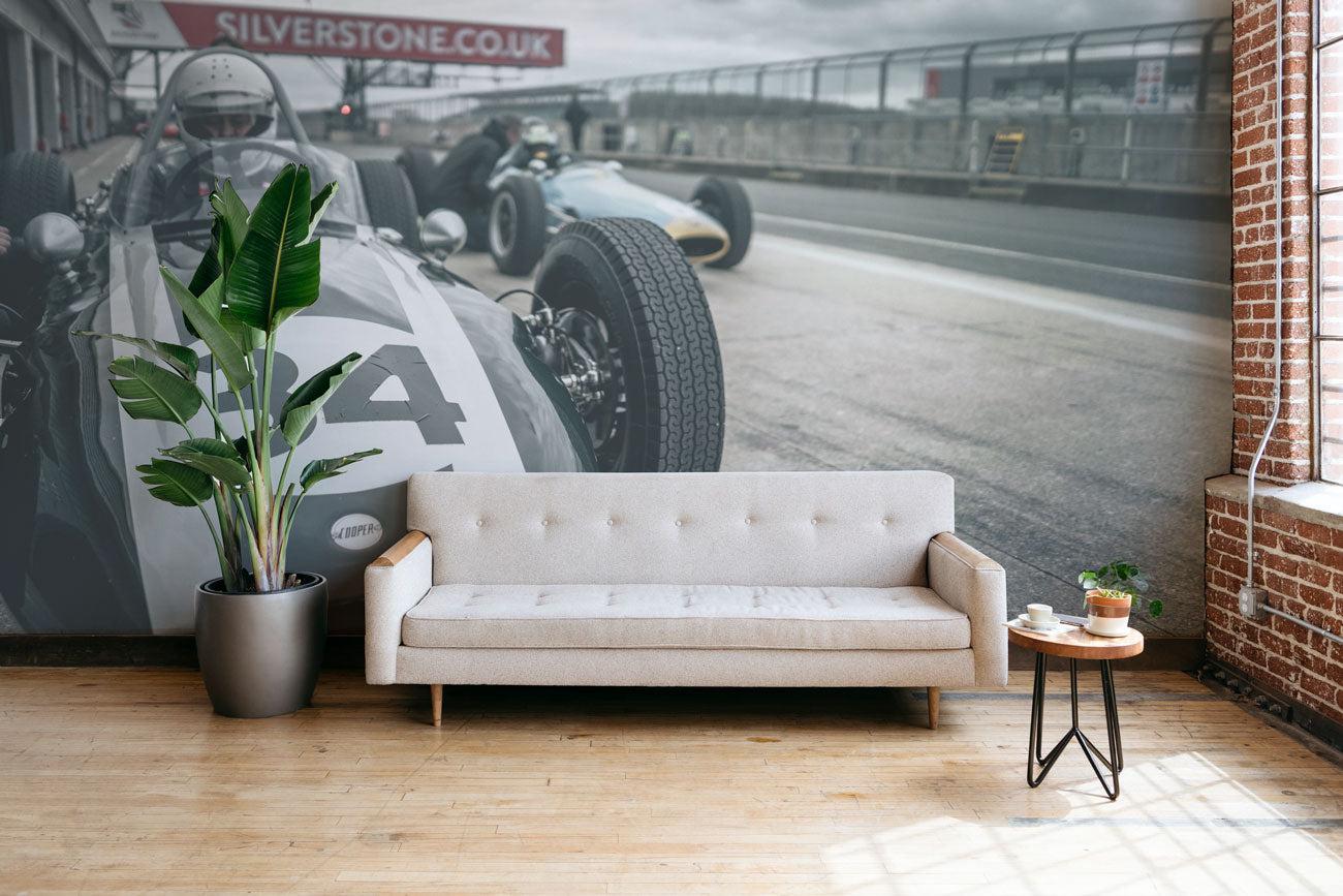 Vintage Sports Car Wall Mural-Wall Mural-Eazywallz