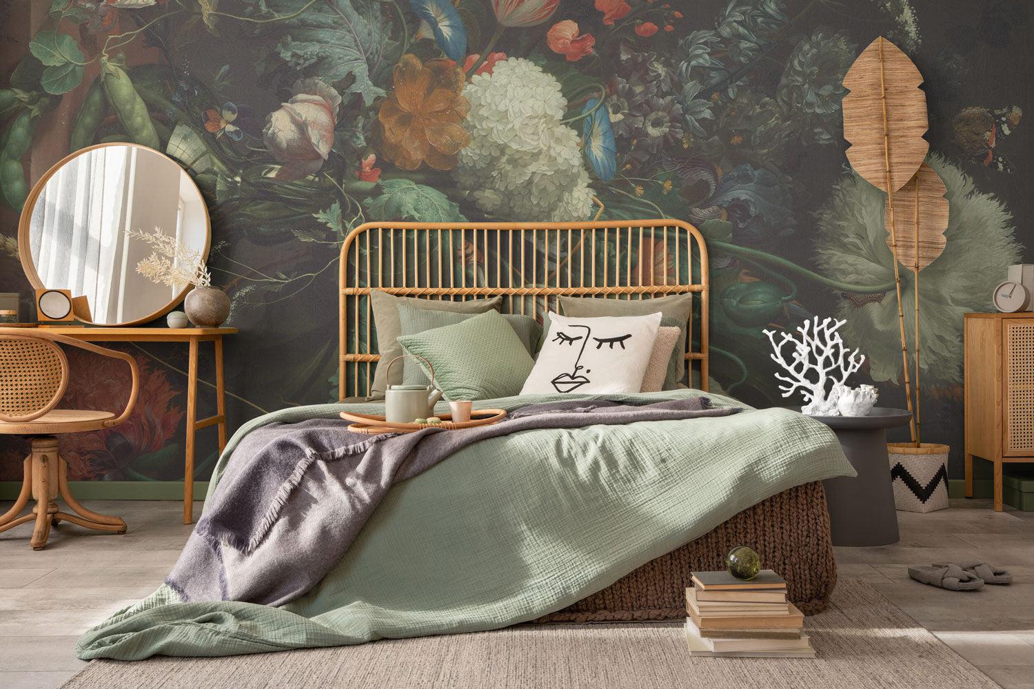 Vintage Still Floral 2 Wallpaper Mural-Wall Mural-Eazywallz